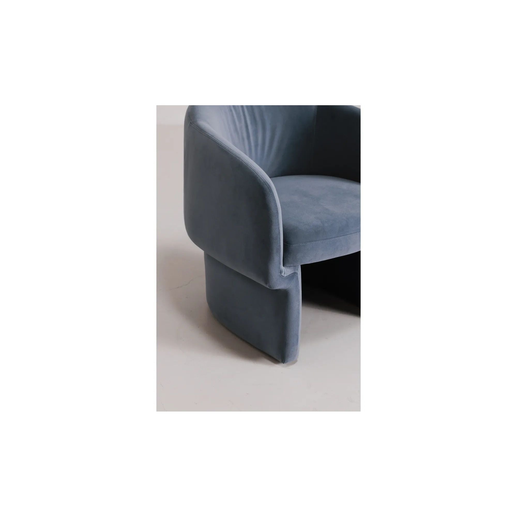 Moe's Home Collection Franco Dusted Blue Chair - Image 2