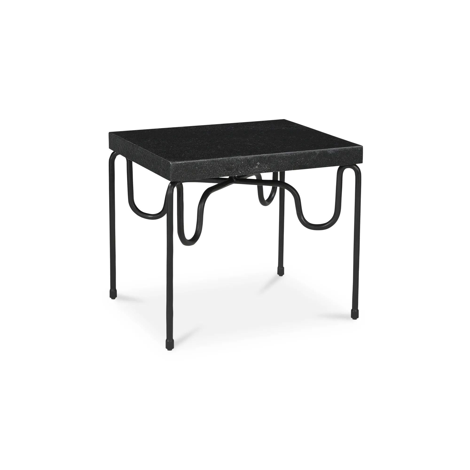 Moe's Home Collection Getty Black Granite Side Table - Image 3