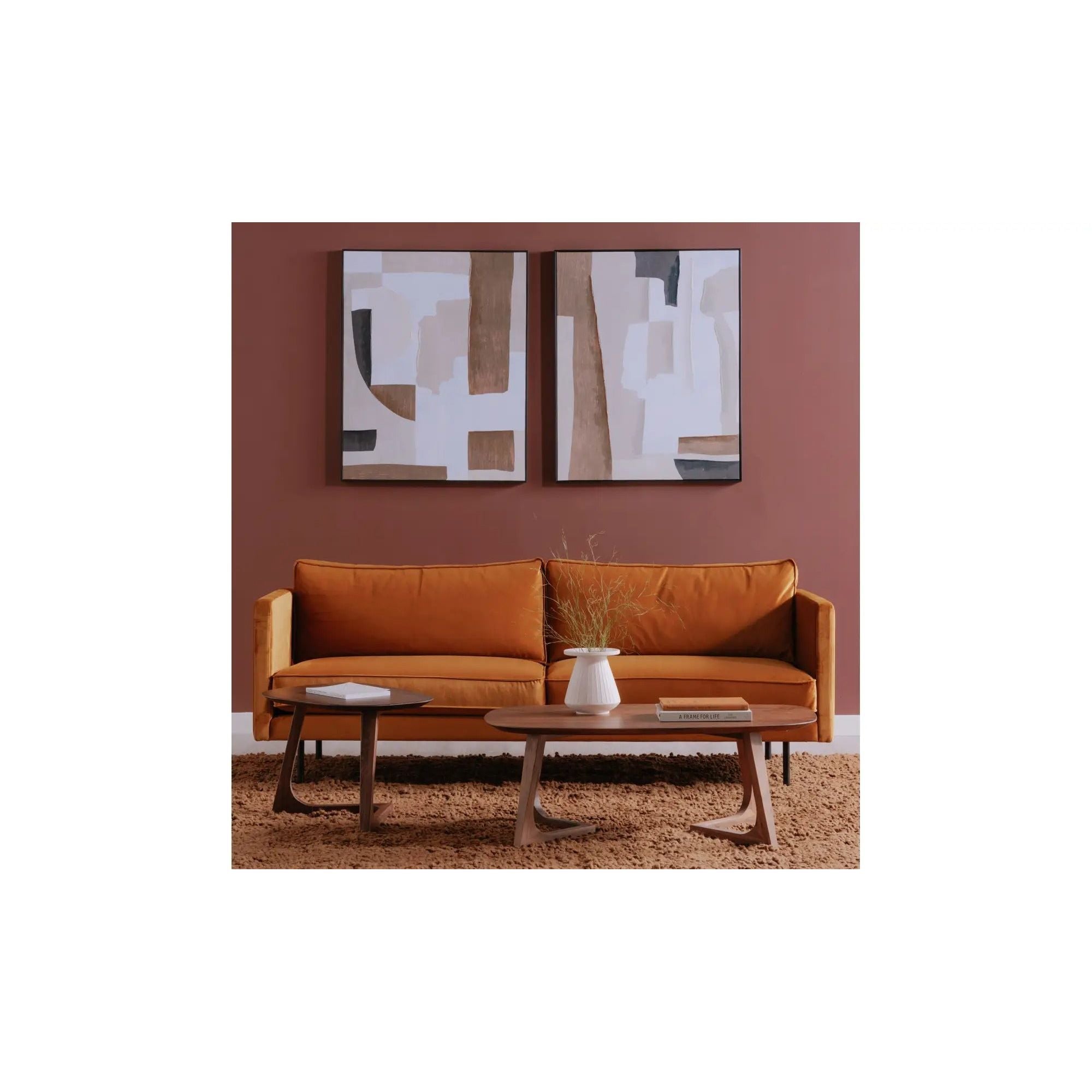 Moe's Home Godenza Brown Walnut Wood End Table - Image 2