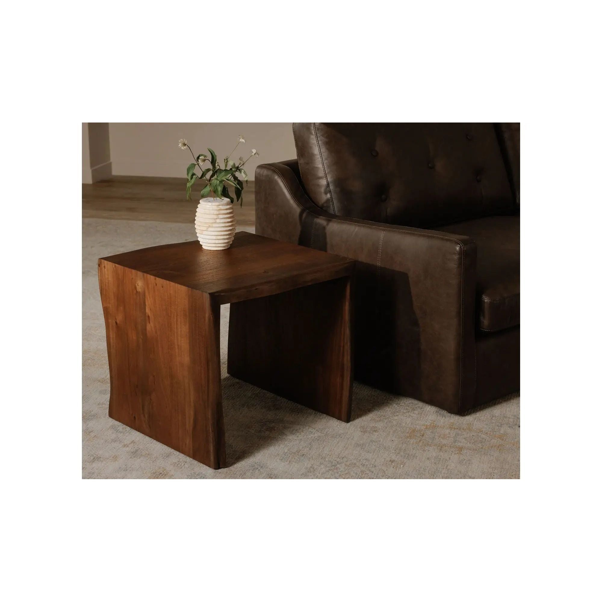 Moe's Home Collection Tyrell Natural Stain Side Table - Image 2
