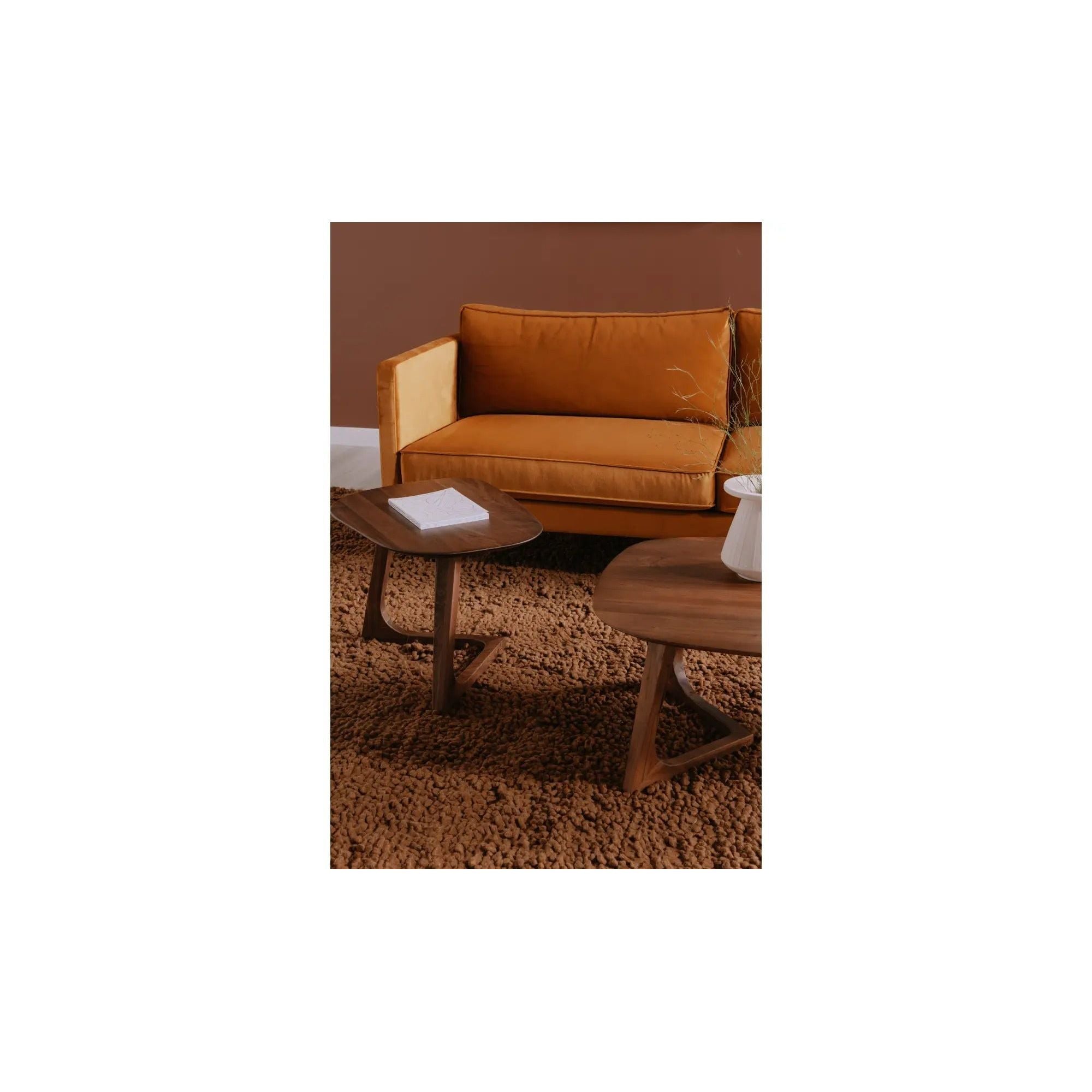 Moe's Home Godenza Brown Walnut Wood End Table - Image 3
