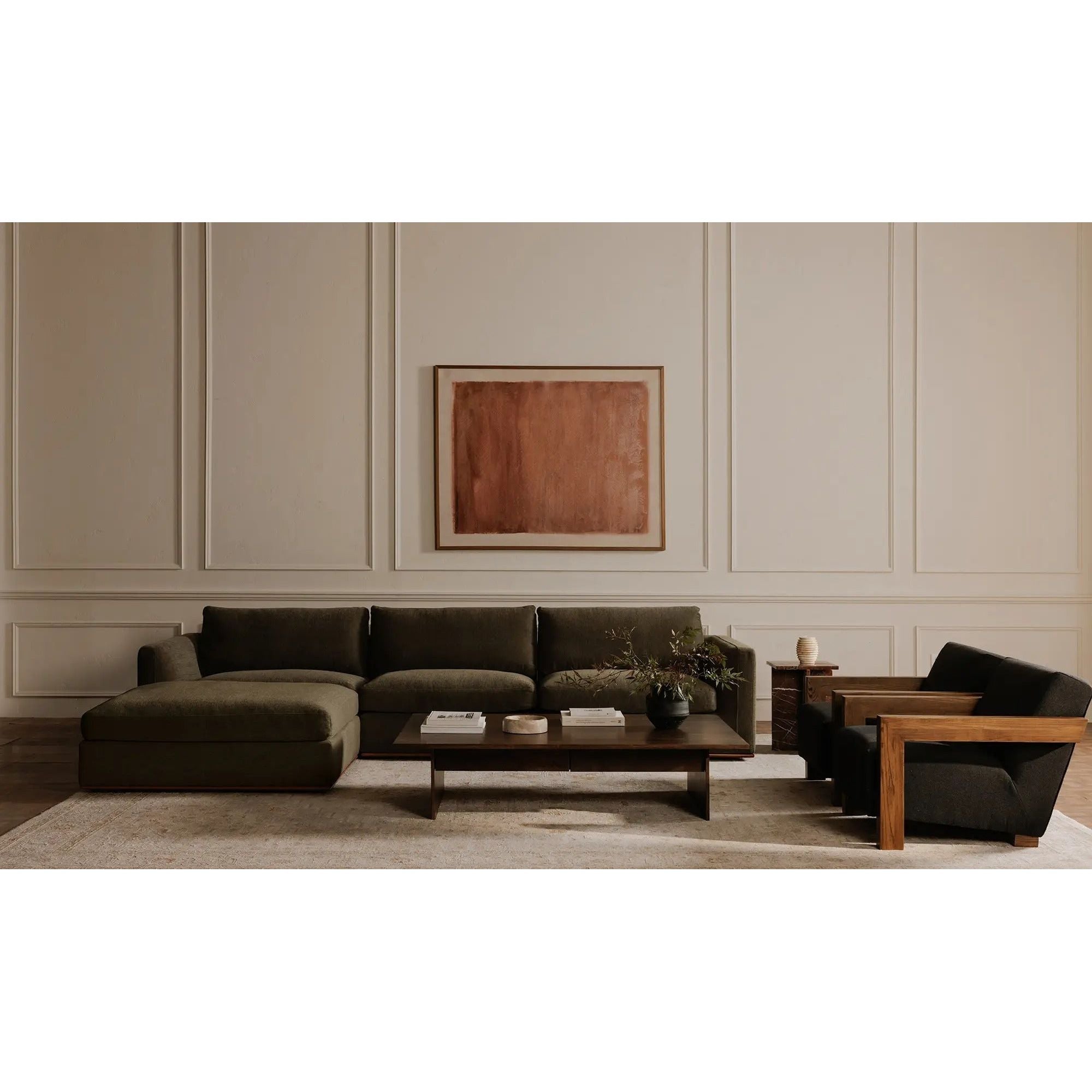 Moe's Home Collection Garnet Charcoal Lounge Chair - Image 2