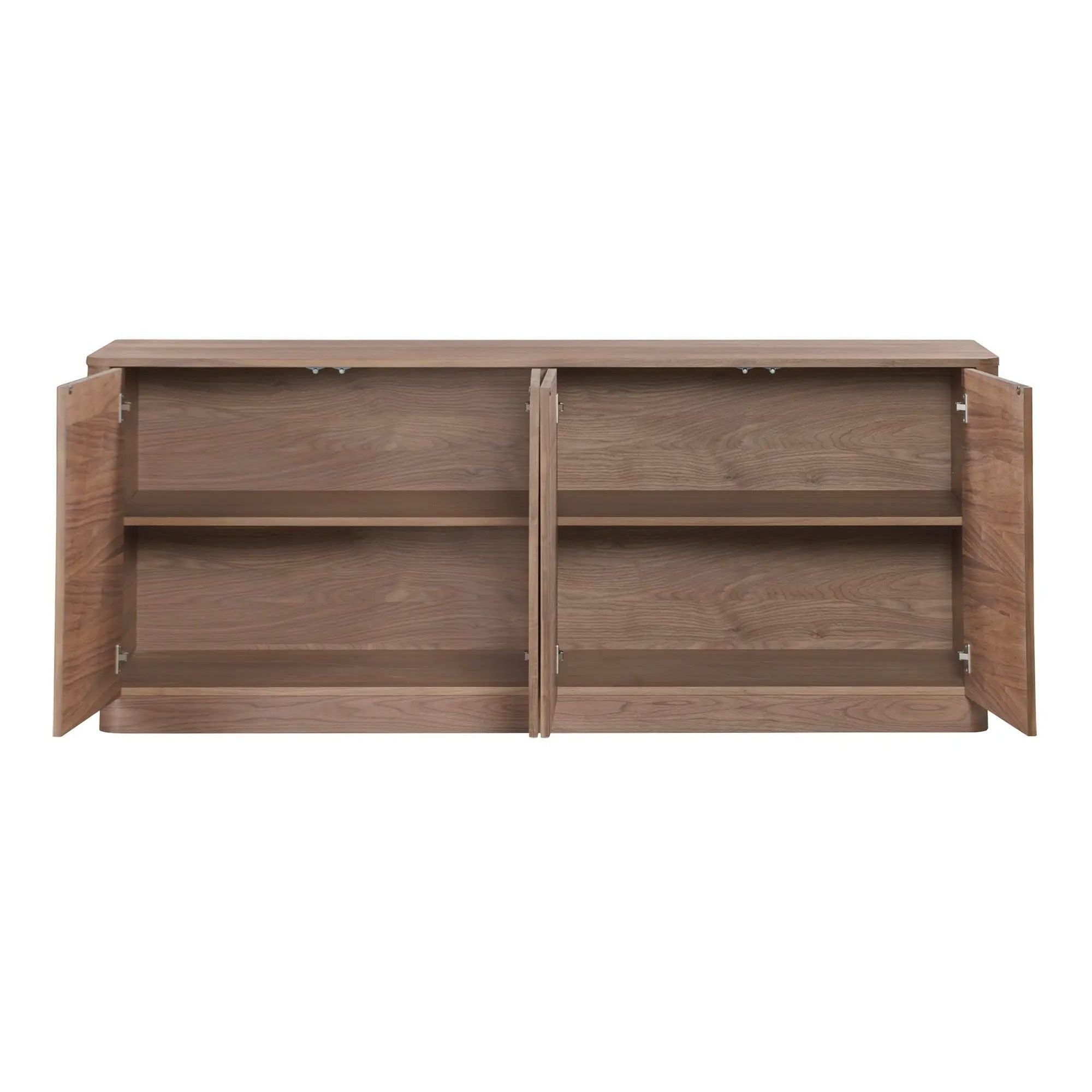 Moe's Home Collection Round Off Walnut Brown Sideboard - Image 3