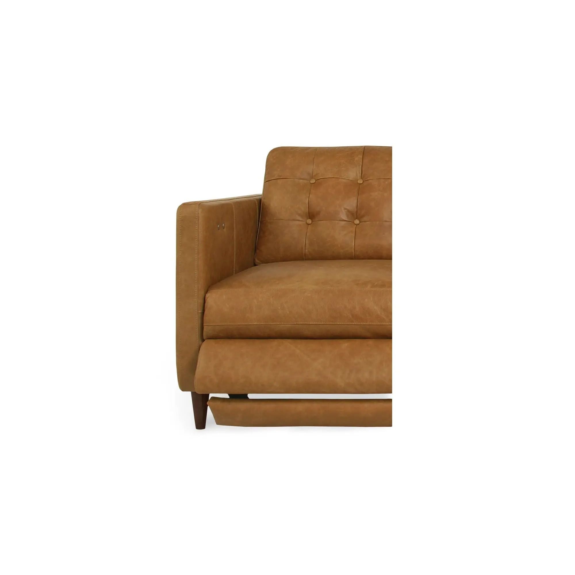 Moe's Home Collection Bridgers Tan Leather Power Recliner Chair - Image 3