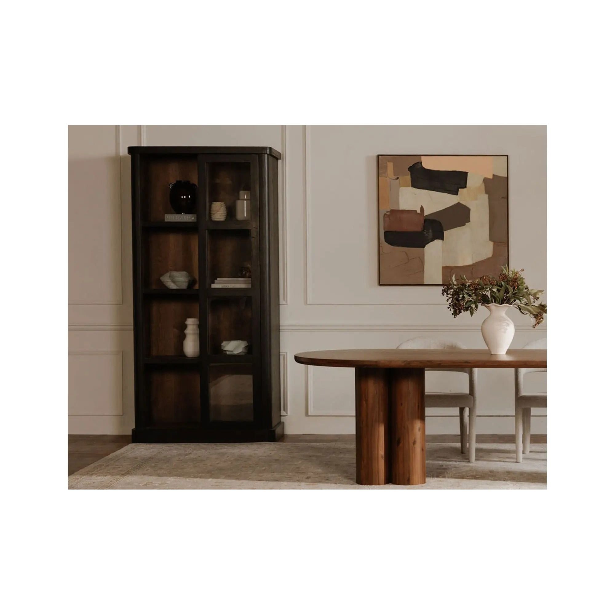 Moe’s Home Collection Mona Black Tall Cabinet - Image 1