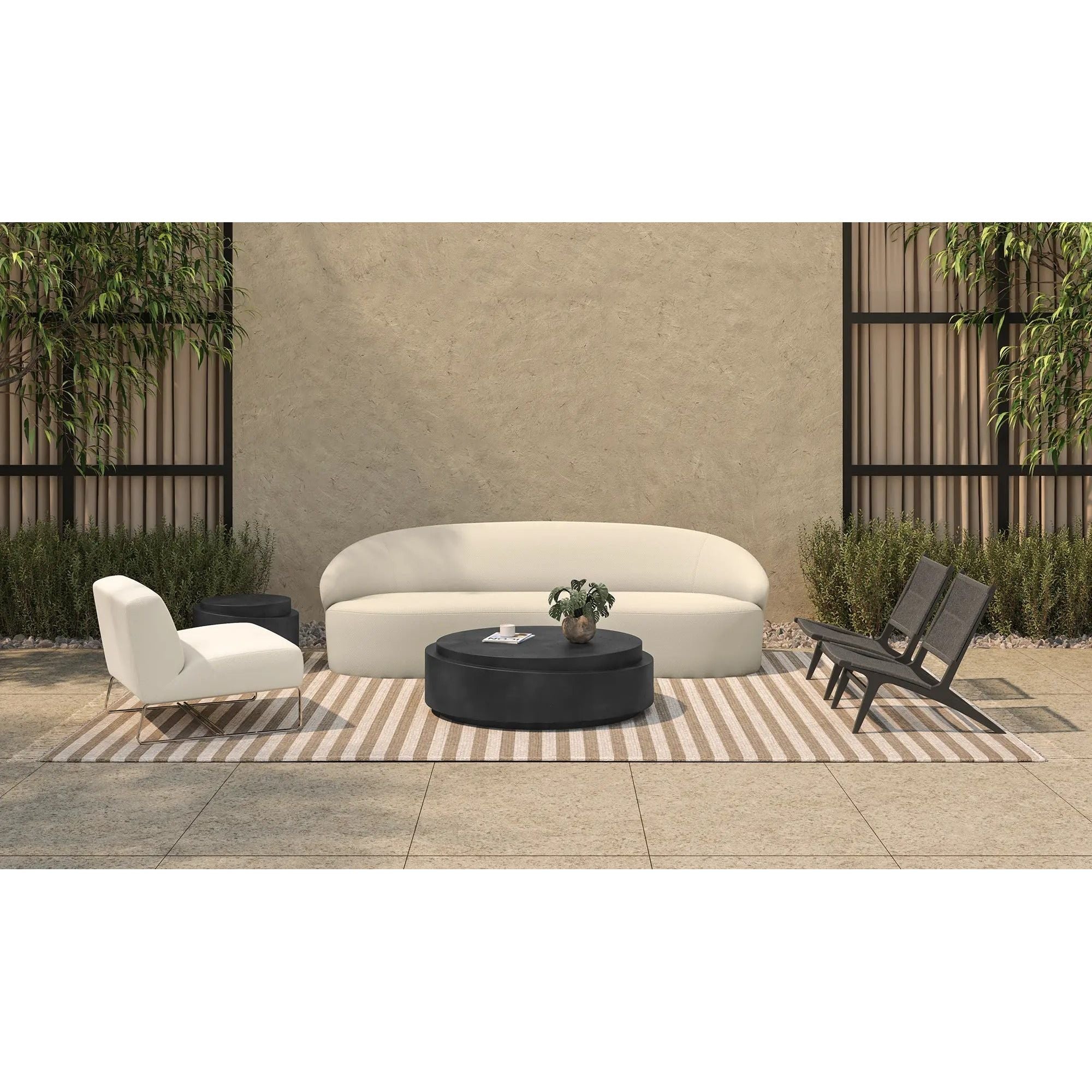 Moe's Home Collection Cosmo Black Outdoor Accent Table - Image 2