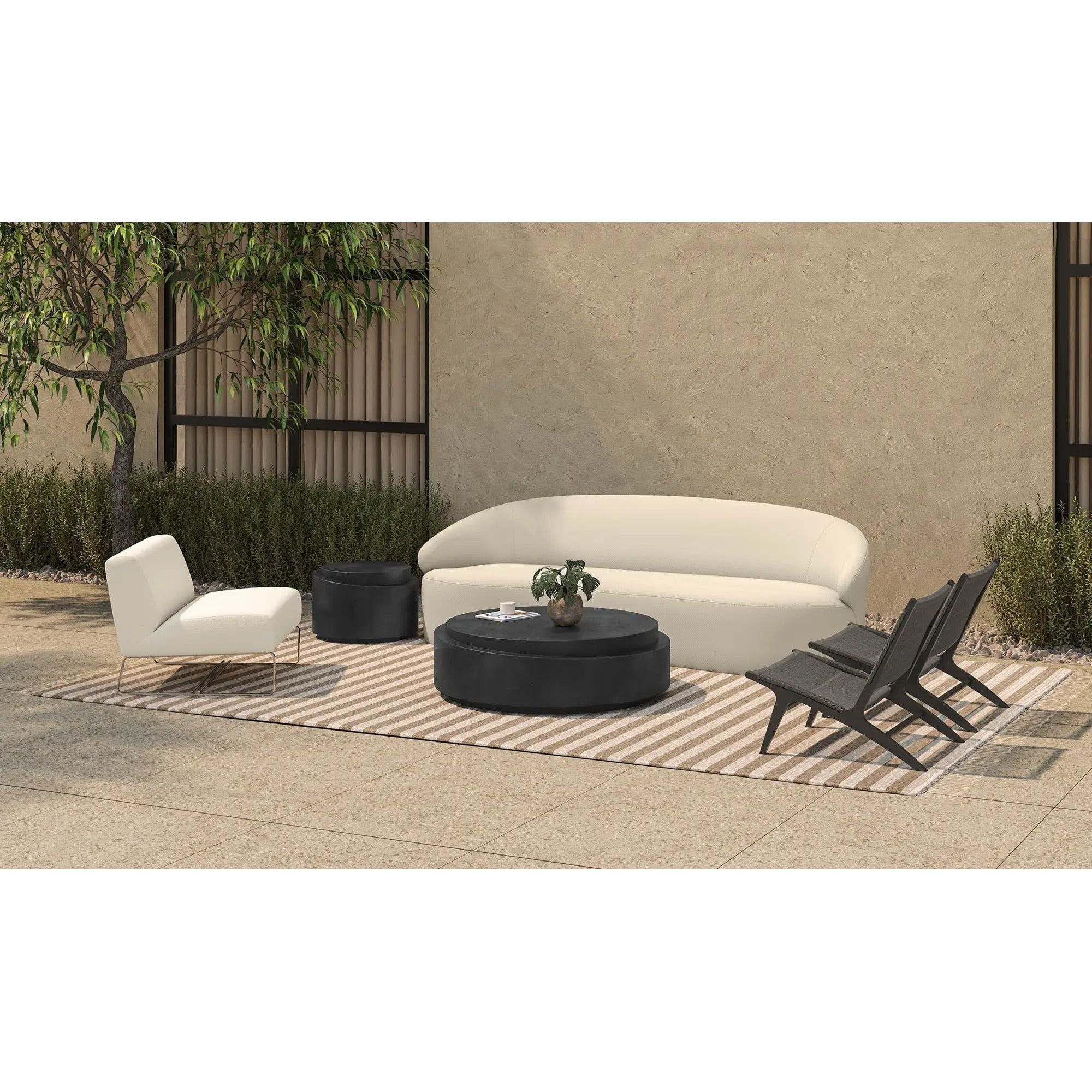 Moe's Home Collection Cosmo Black Outdoor Accent Table - Image 3