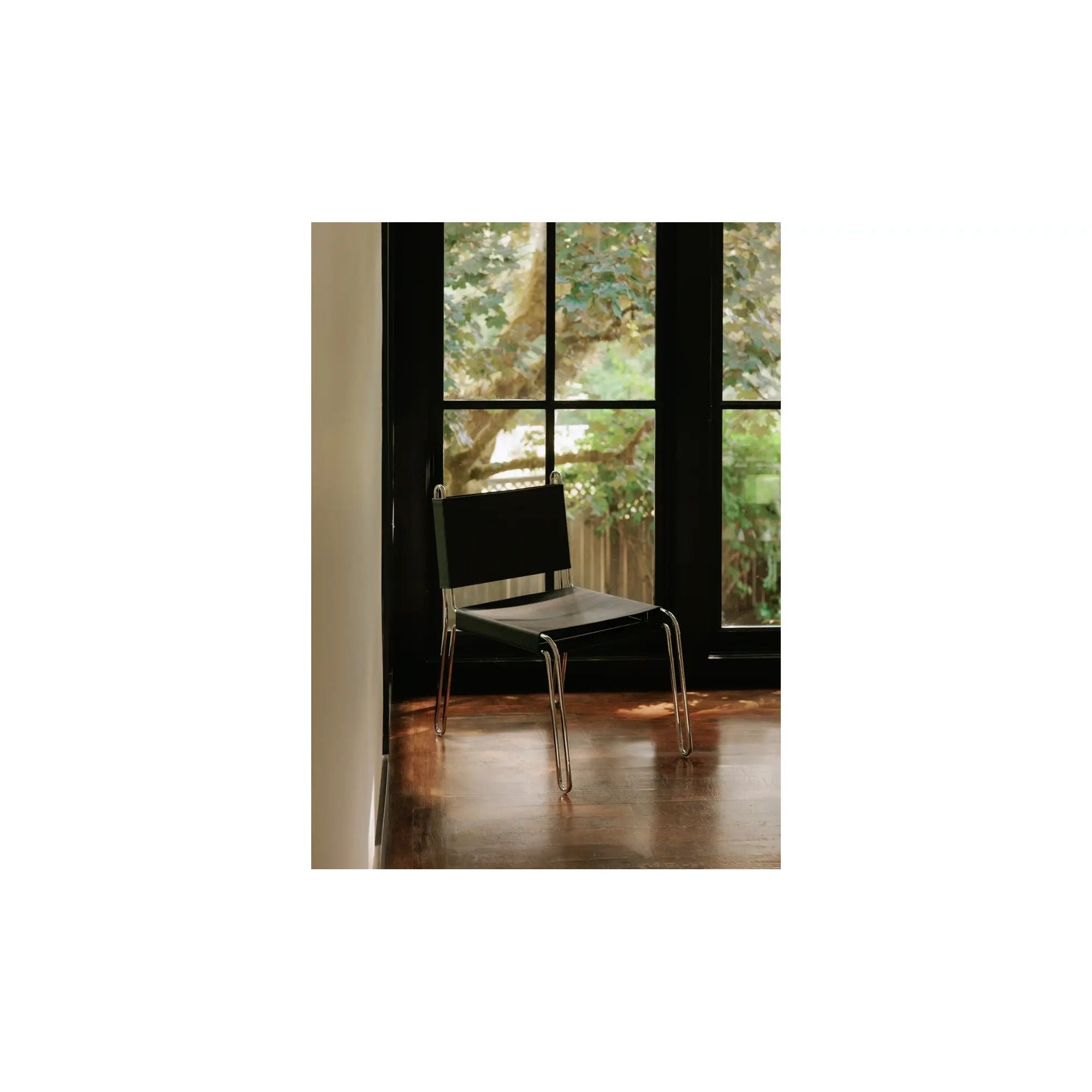 Moe's Home Collection Petra Black Leather Accent Chair - Image 2
