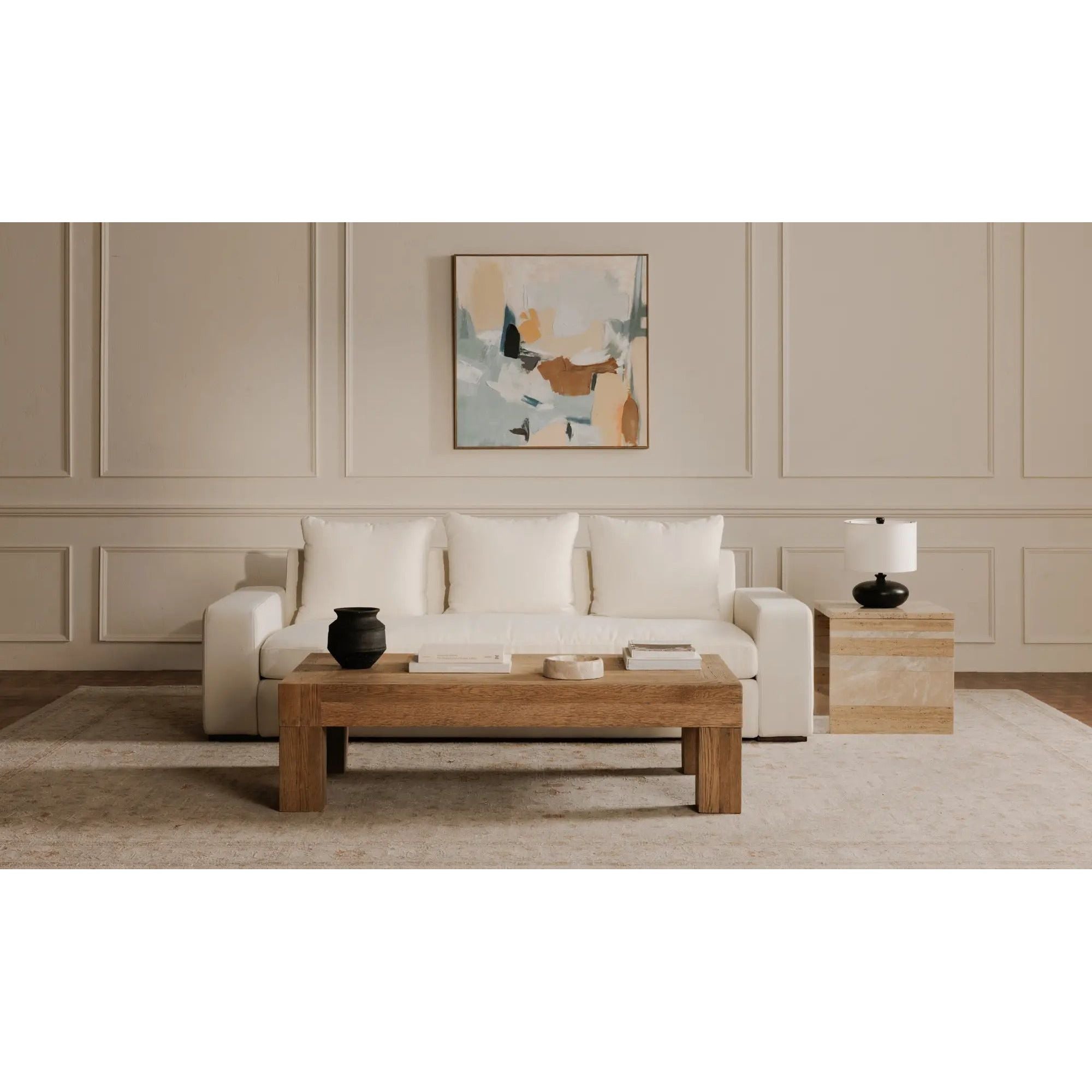 Moe's Home Collection Rosa Multicolor Marble Accent Table - Image 2