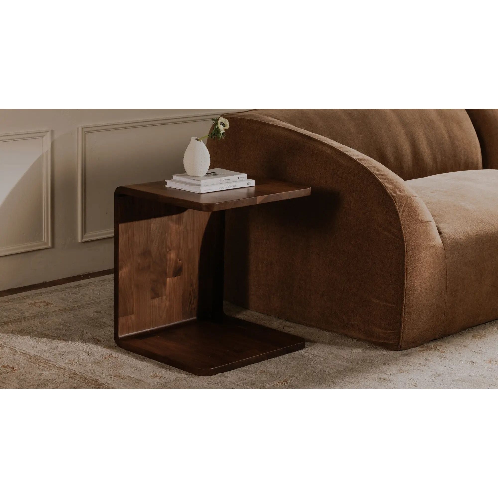 Moe's Home Collection Carrie Walnut Side Table - Image 2