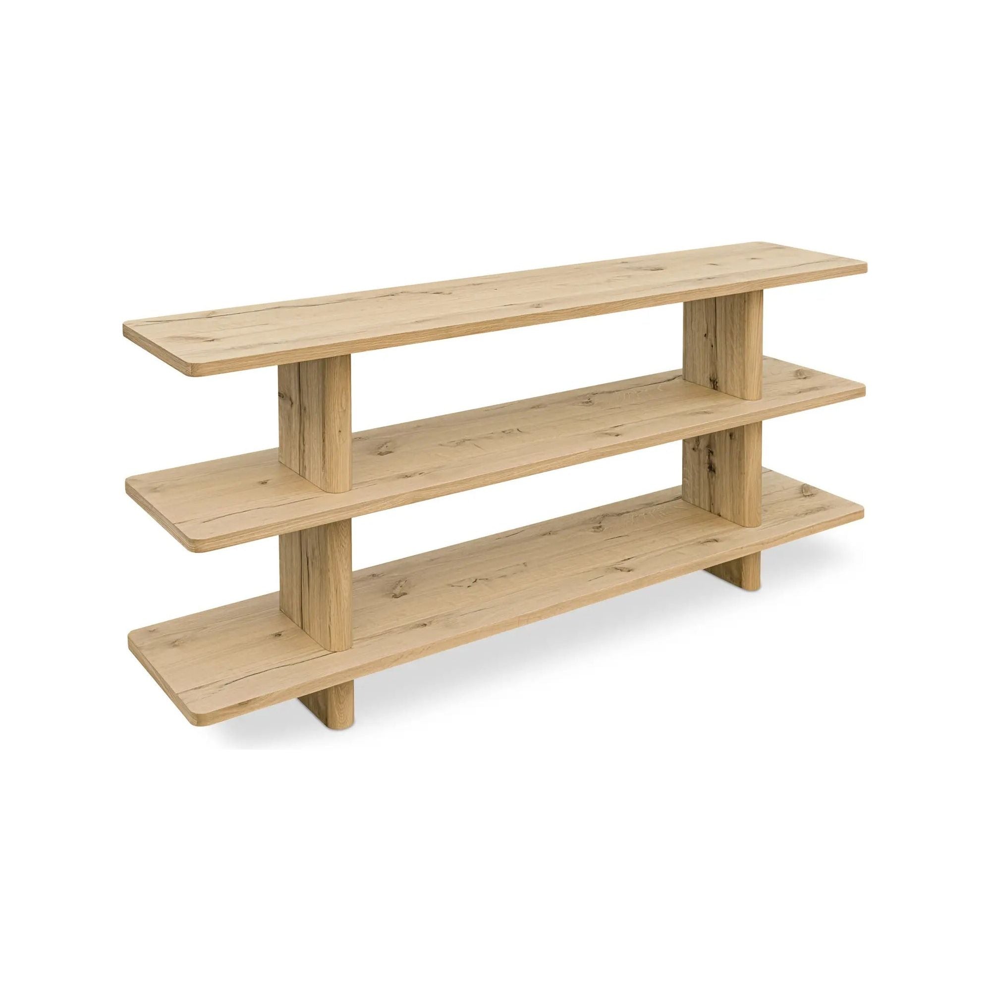 Moe’s Home Collection Casey Small Rustic Oak Bookcase - Image 2