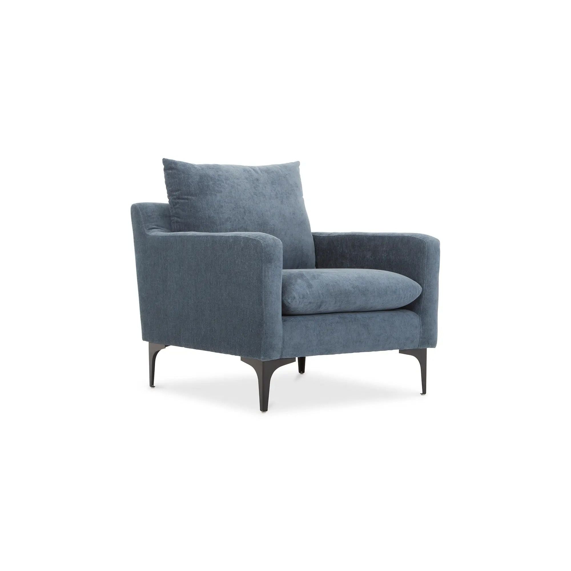 Moe's Home Collection Paris Blue Armchair - Image 3