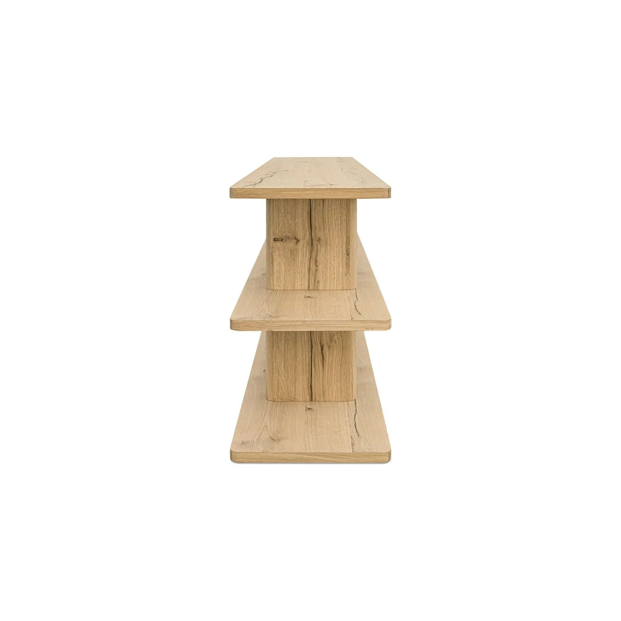 Moe’s Home Collection Casey Small Rustic Oak Bookcase - Image 3