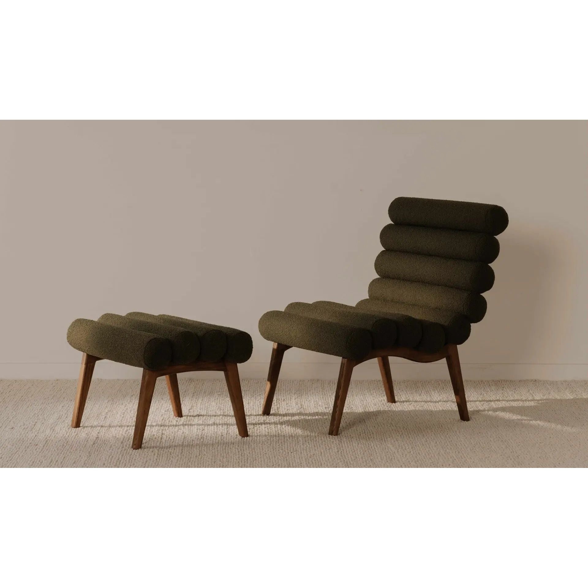 Moe's Home Collection Arlo Dark Green Accent Chair - Image 3