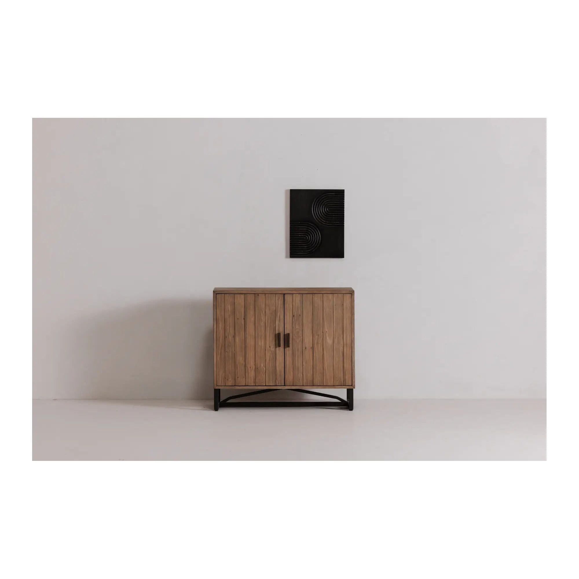 Moe’s Home Collection Sierra 2 Door Natural Wood Cabinet - Image 2