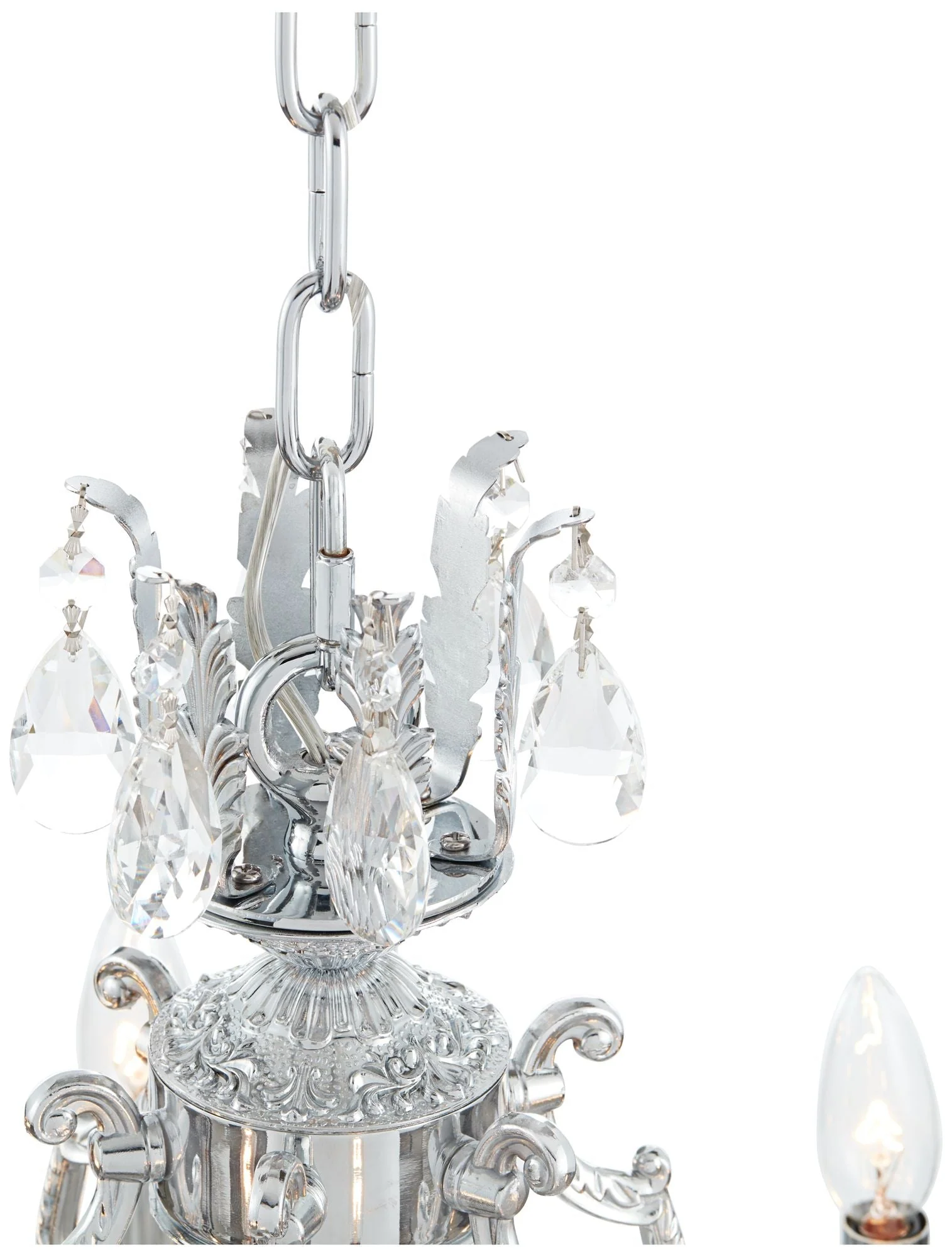 James R. Moder Brindisi 28" Wide Silver 12-Light Chandelier - Image 3
