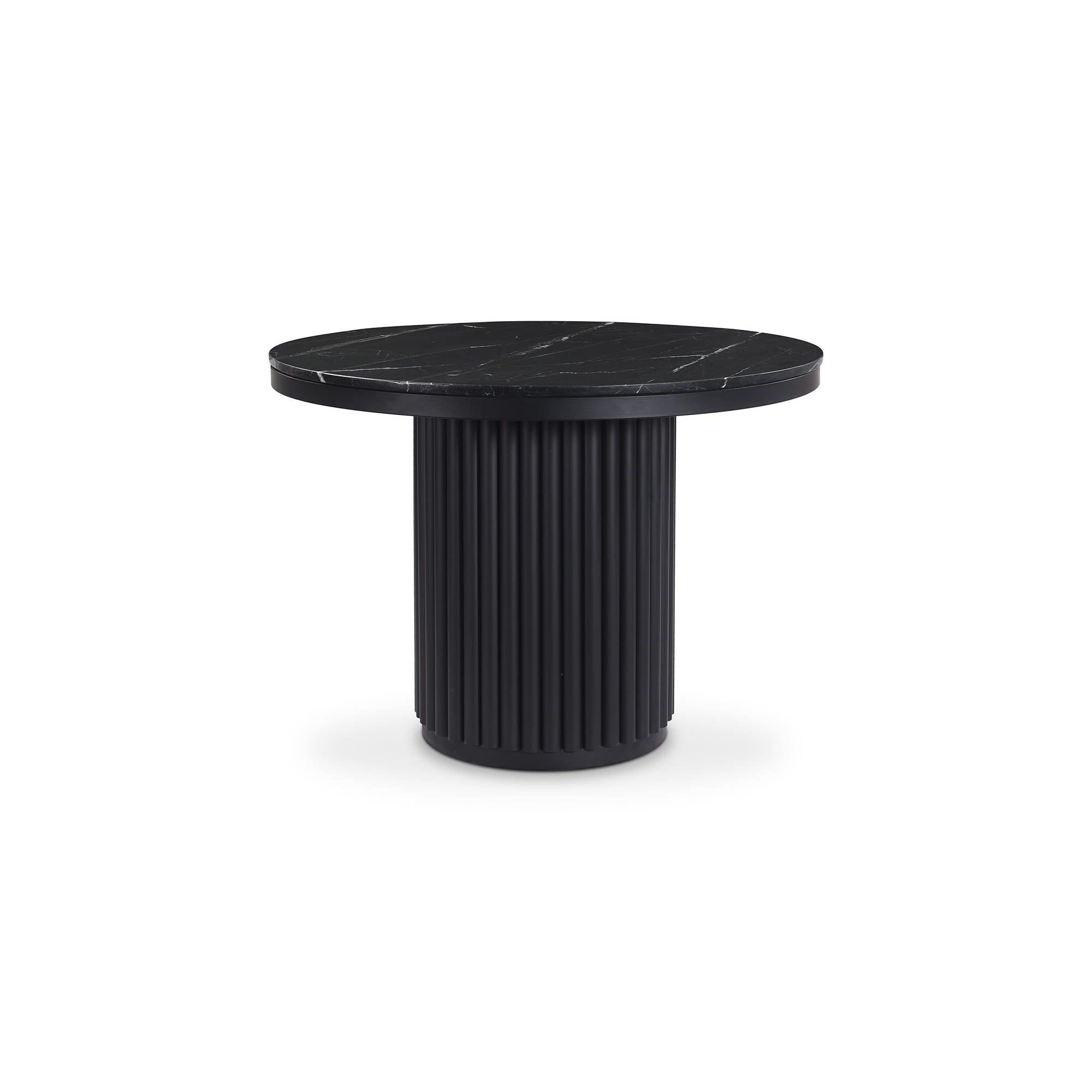 Moe's Home Tower Dining Table Black Marble - Image 1