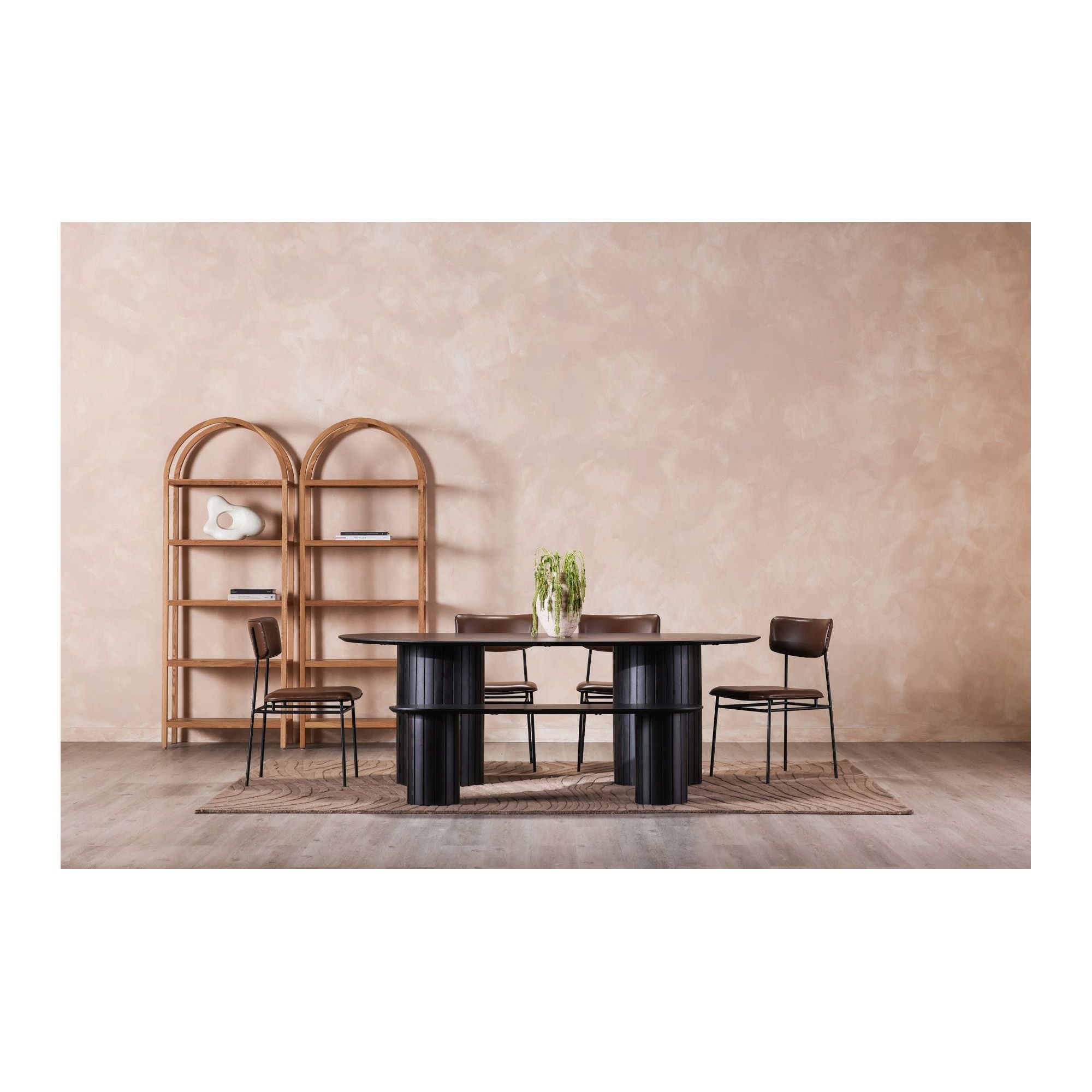 Moe's Home Povera Dining Bench Black - Image 2