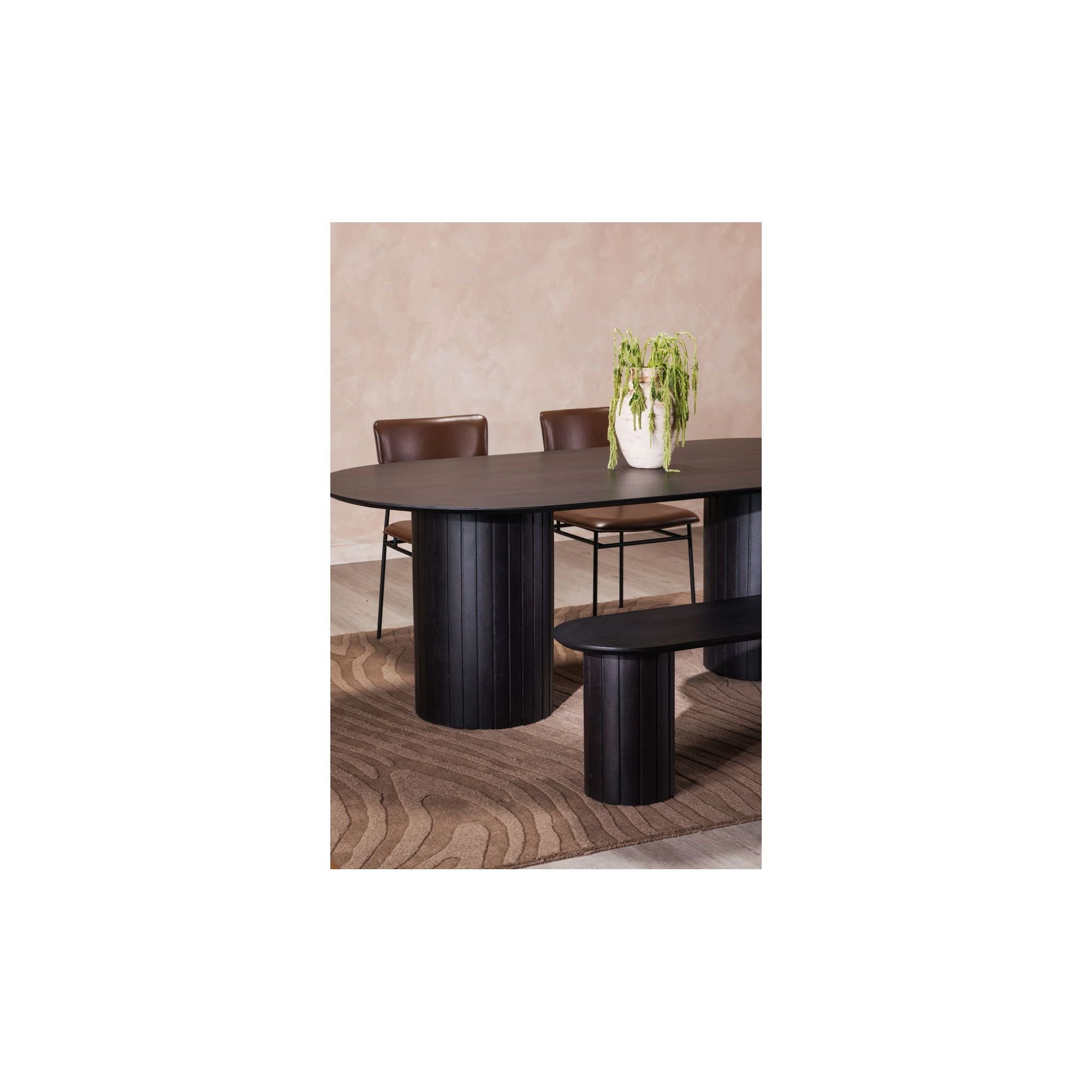 Moe's Home Povera Dining Bench Black - Image 3