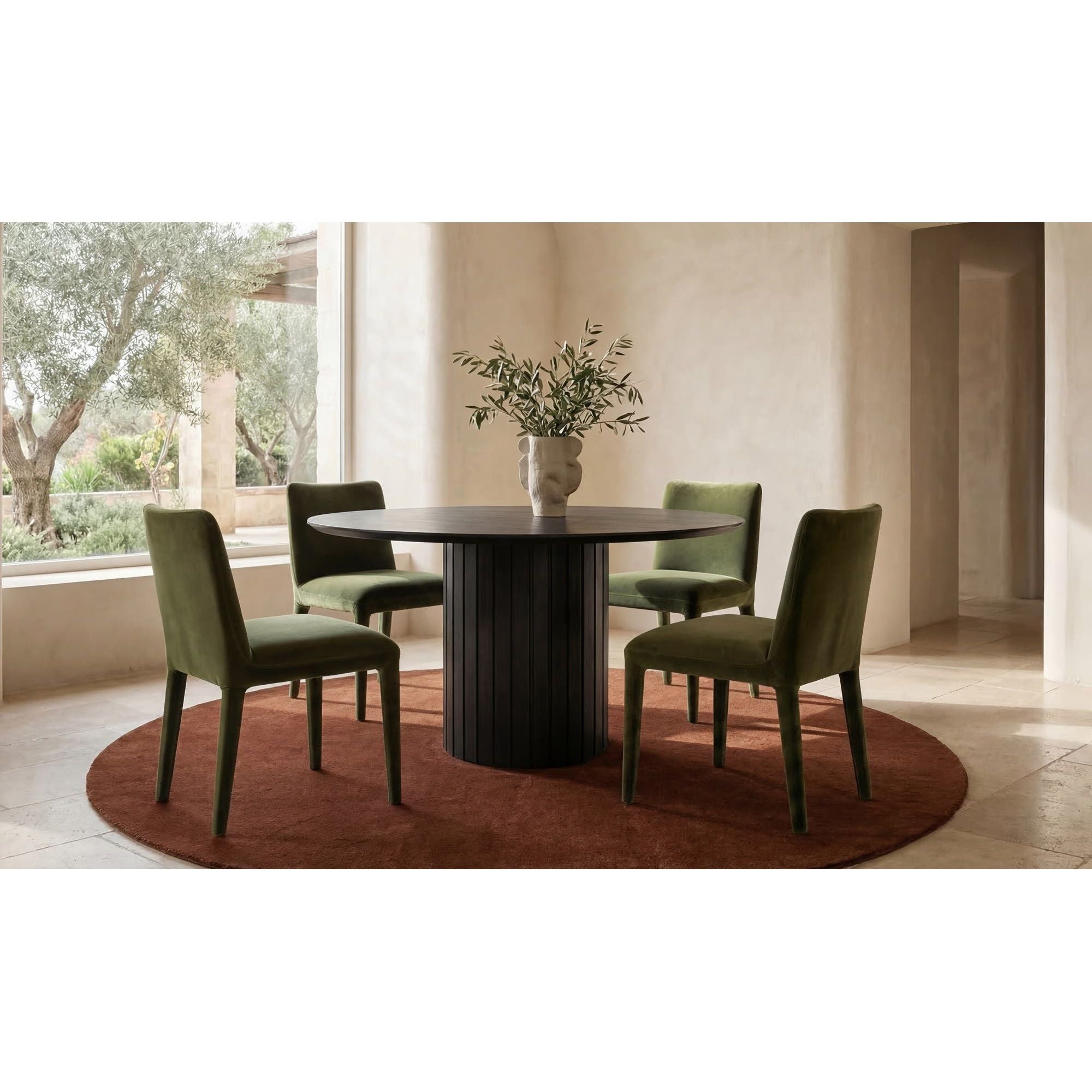 Moe's Home Povera Round Dining Table Black - Image 2