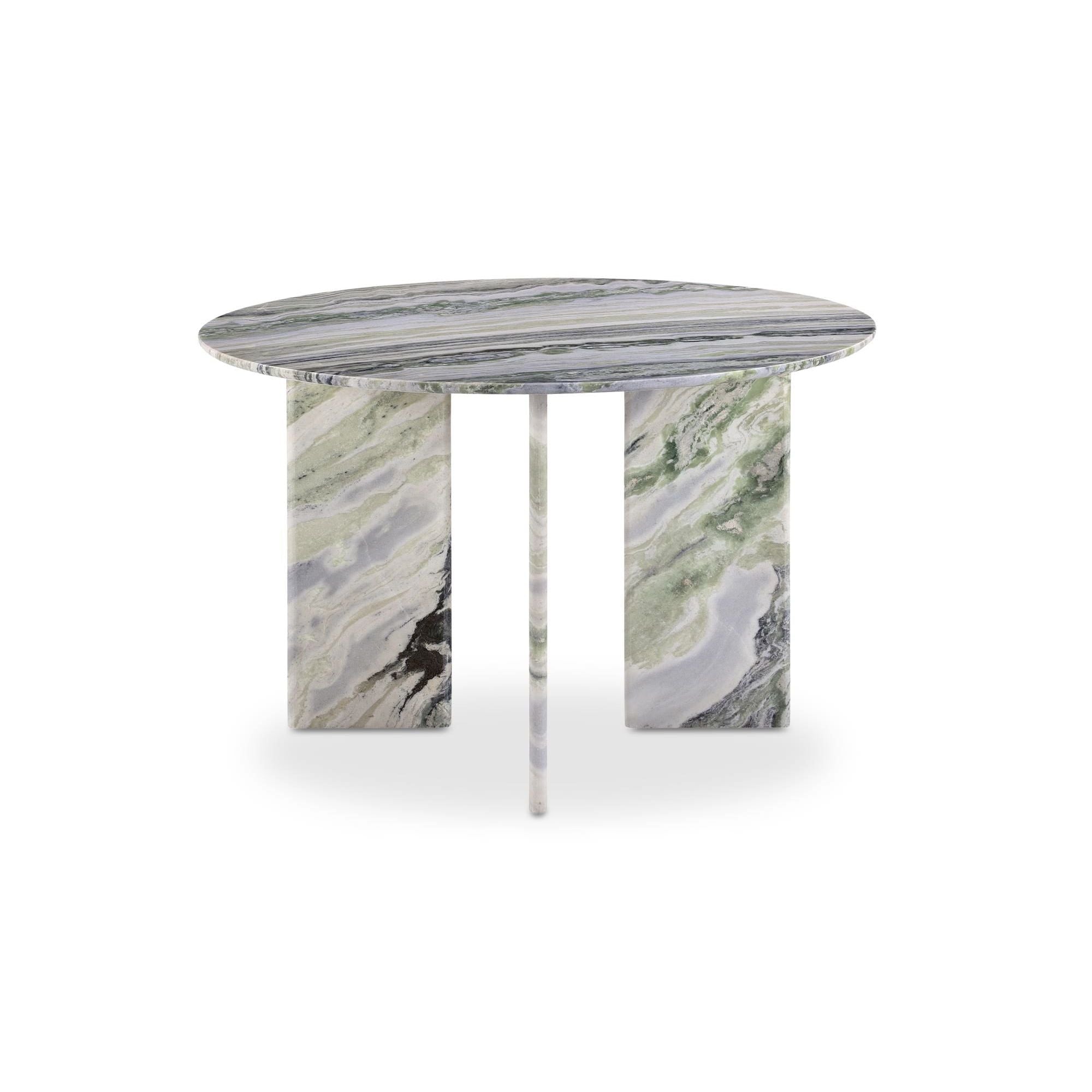 Moe's Home Celia Round Dining Table Green Onyx Marble - Image 1