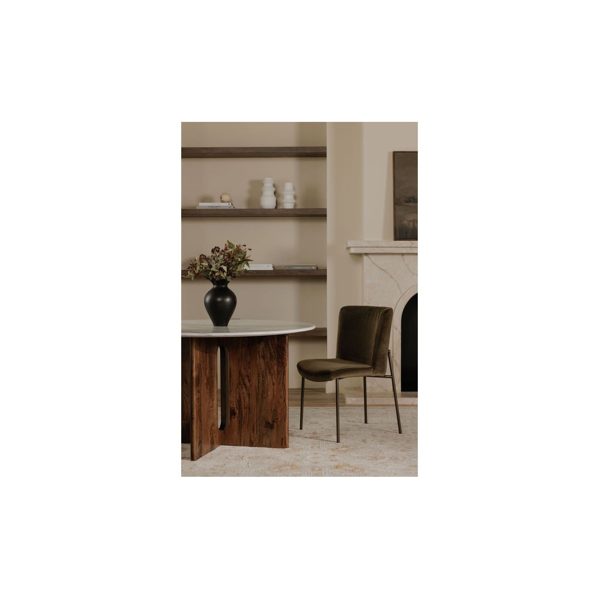 Moe's Home Stanley Dining Table White Marble - Image 3