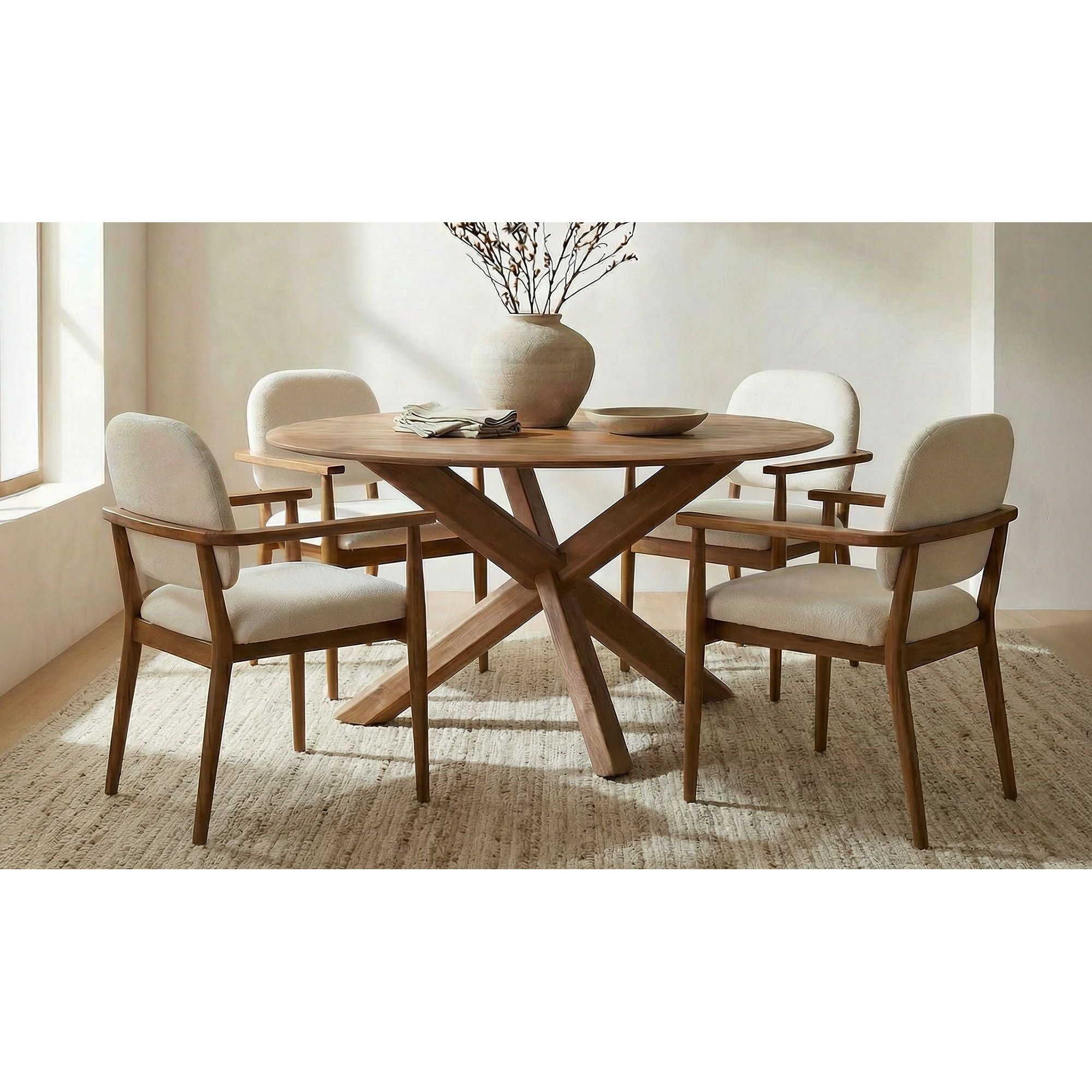 Moe's Home Wesley Dining Table Vintage Brown - Image 1