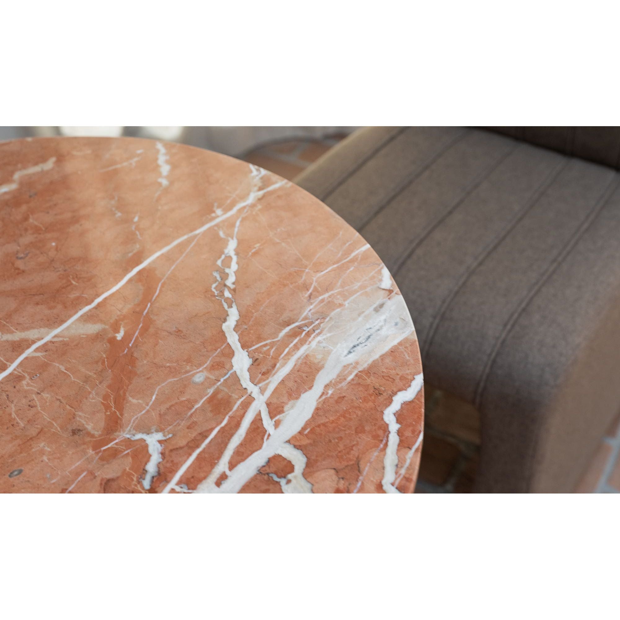 Moe's Home Sage Cafe Table Rosso Alicante Red Marble - Image 3