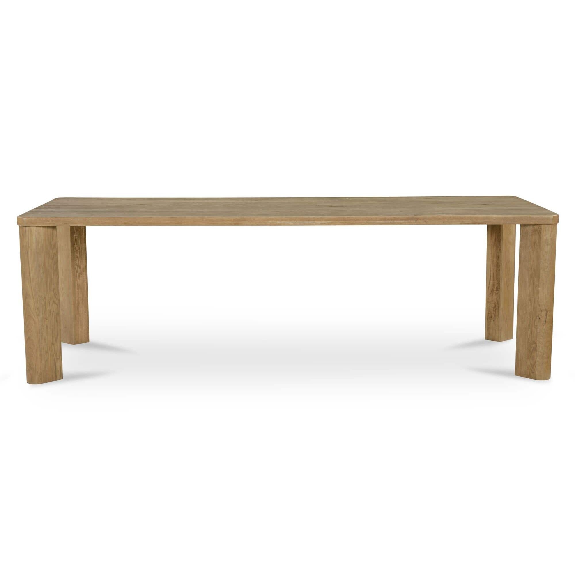 Moe’s Home Segment Dining Table Wood Large Heritage Brown