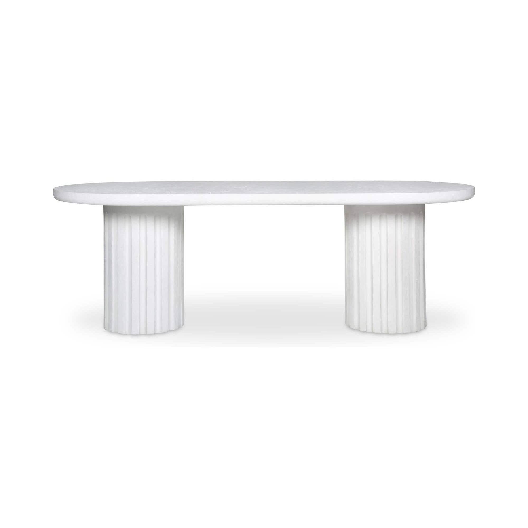 Moe’s Home Eris Outdoor Dining Table White
