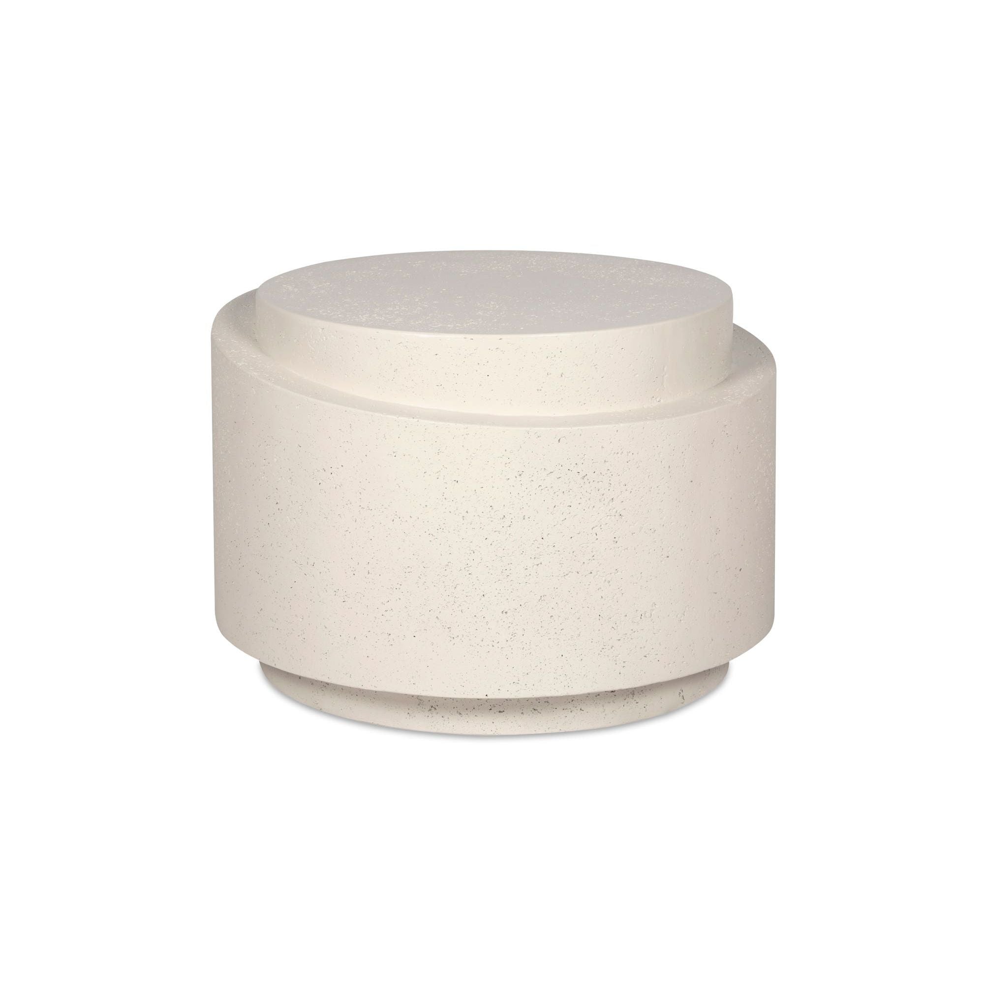 Moe's Home Collection Cosmo Off White Outdoor Accent Table - Image 1