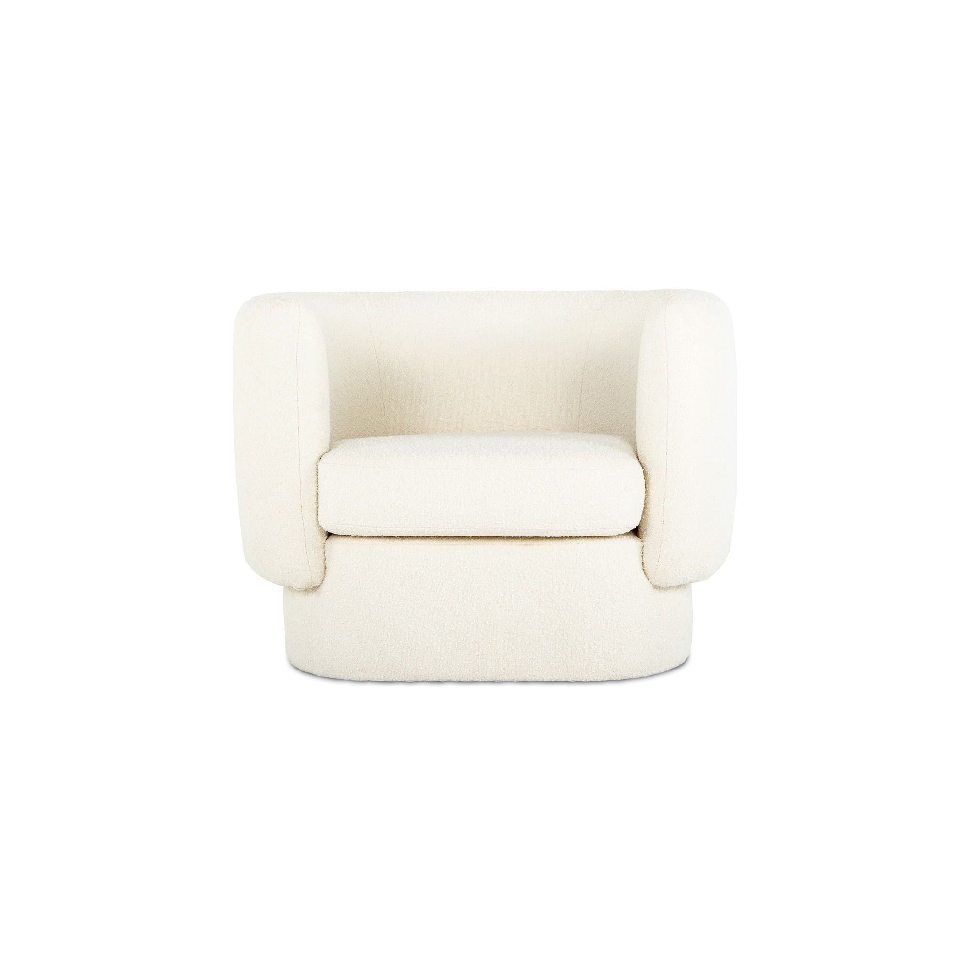 Moe's Home Collection Koba White Chair - Image 1