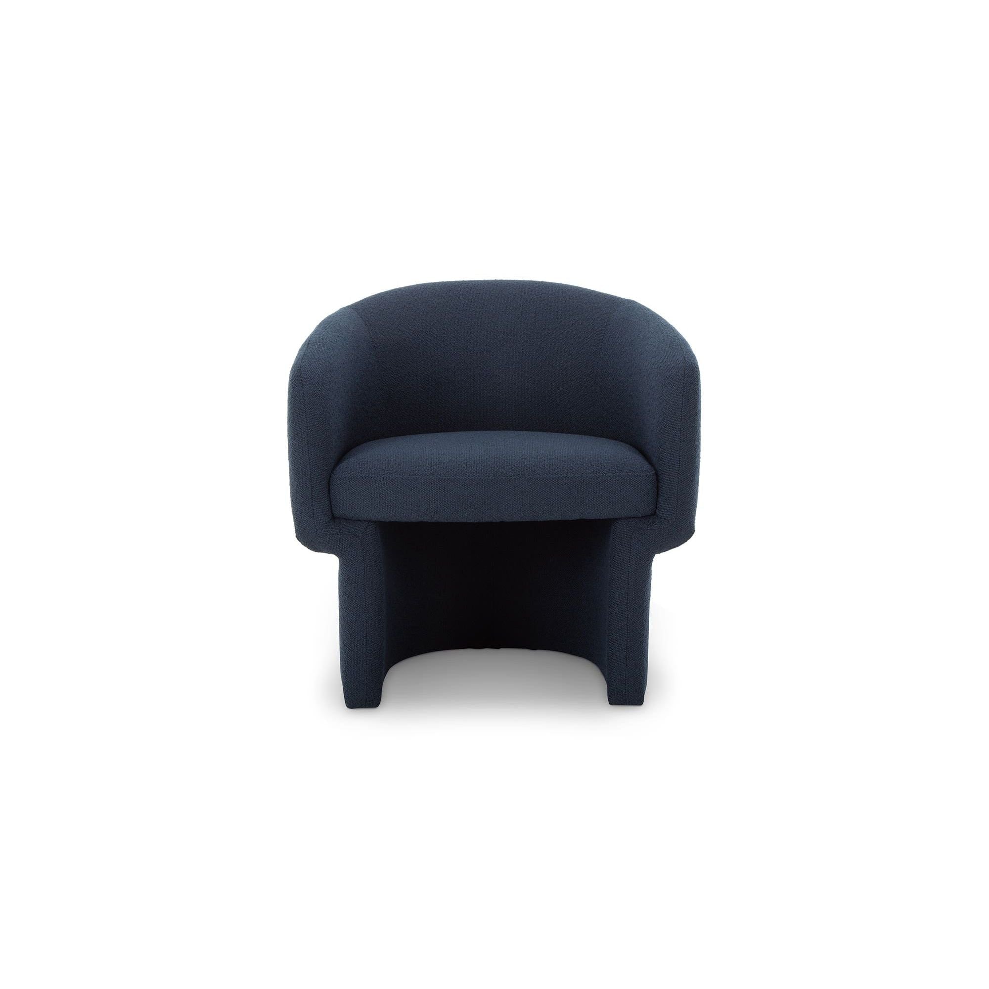 Moe's Home Collection Franco Dark Indigo Chair - Image 1