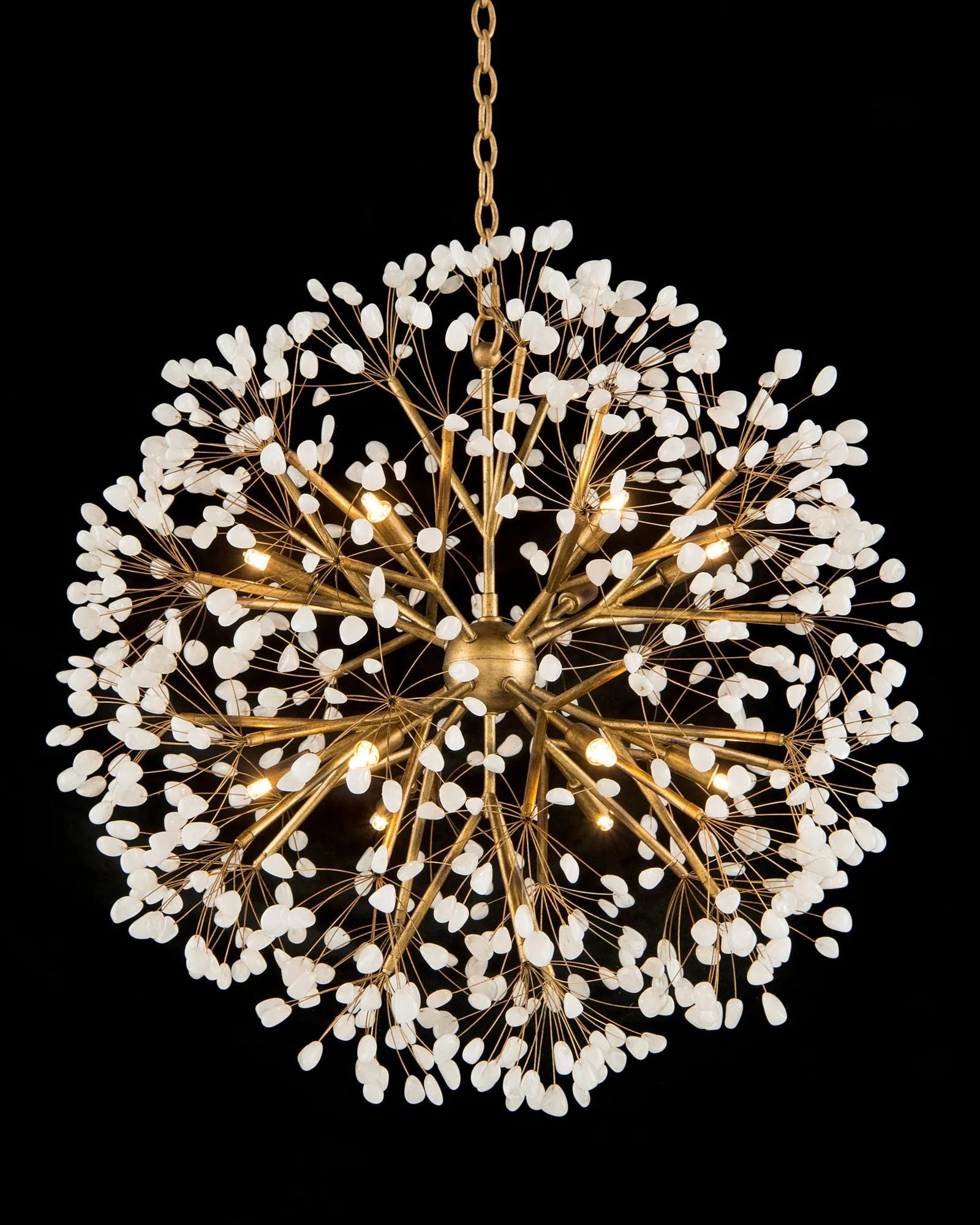 John Richard Spherical 28 1/2" Wide Gold 12-Light Chandelier - Image 1
