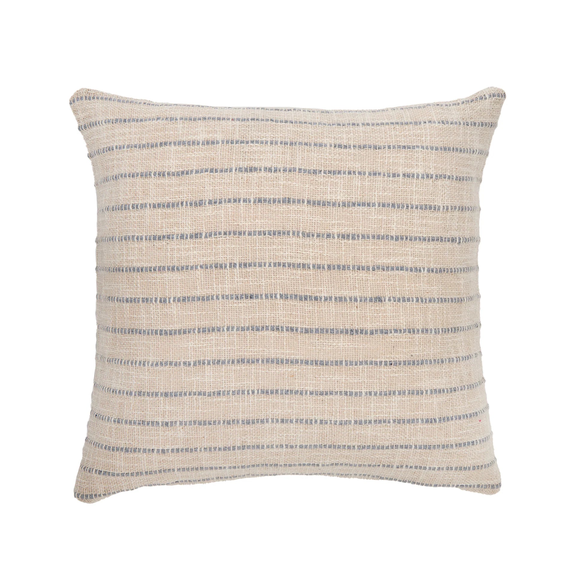 Pom Pom at Home Jojo Hand Woven Striped Pillow with Insert ~ 20 x 20 ~ Available in 3 Colors - Image 2
