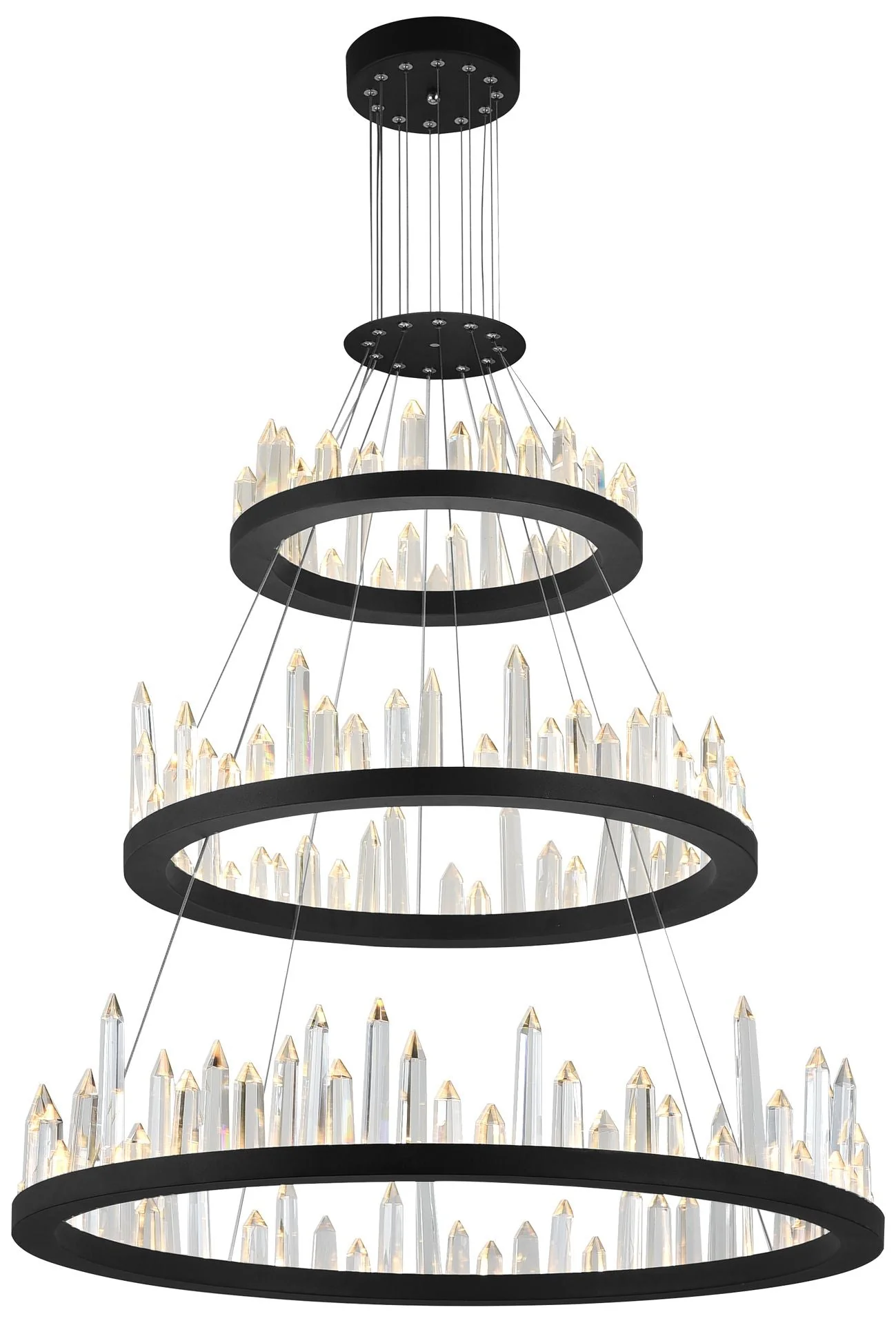 Juliette LED Chandelier With Black Finish - Image 1