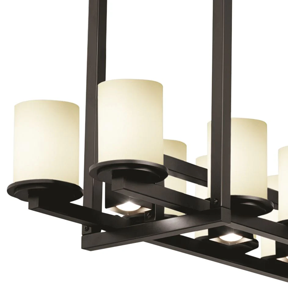 Justice Design Dakota 49" Wide Matte Black 17-Light Island Chandelier - Image 3