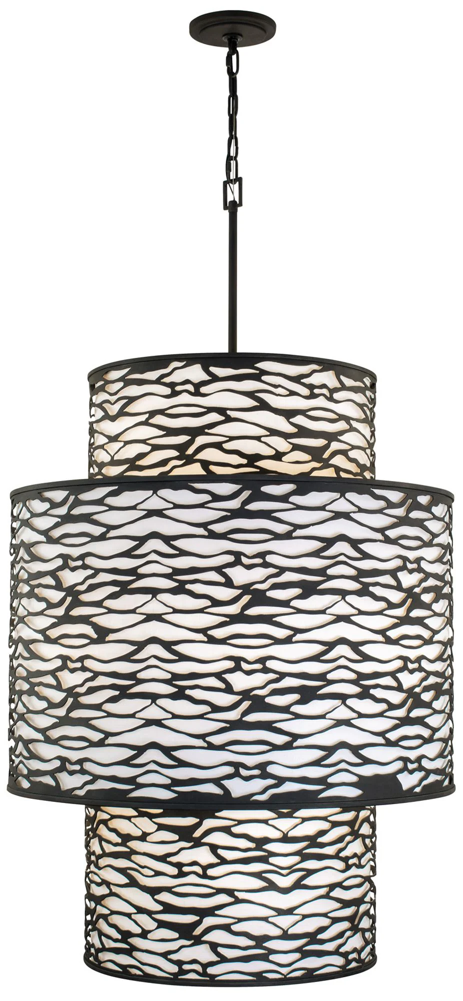 Kato 16-Lt 3-Tier Carbon Foyer Pendant - Image 1