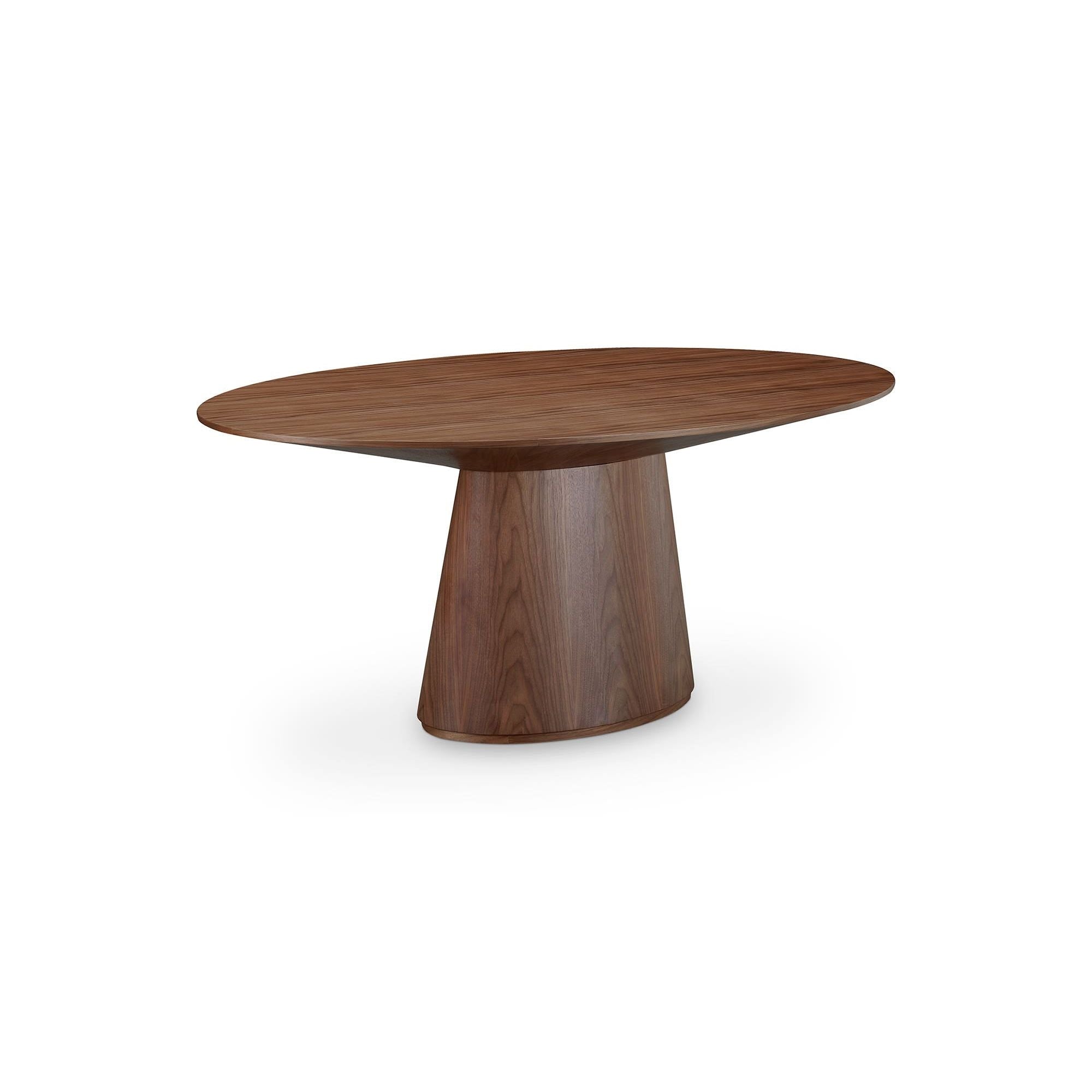 Moe's Home Otago Oval Dining Table Walnut Brown - Image 3