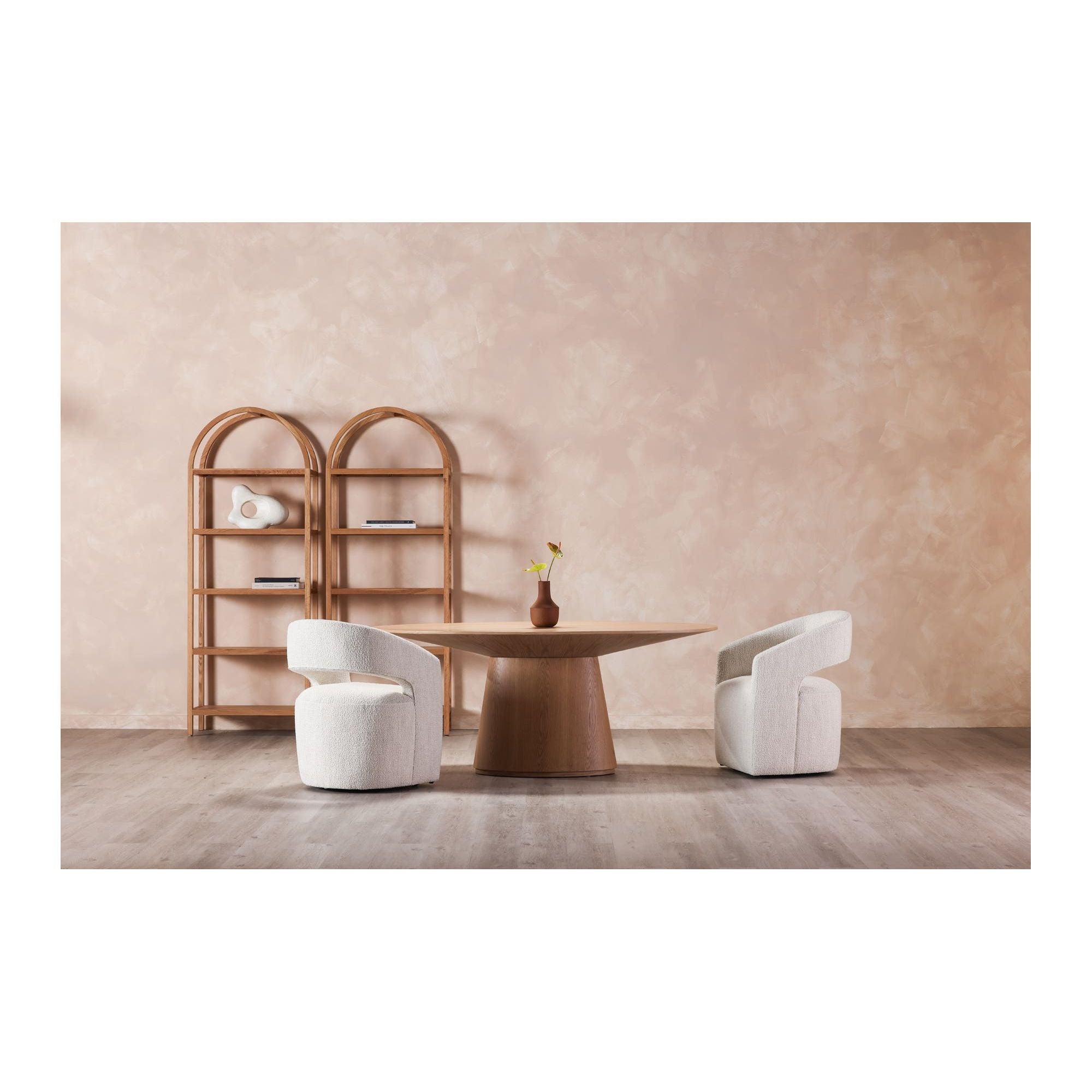 Moe's Home Otago Oval Dining Table Natural Oak - Image 2