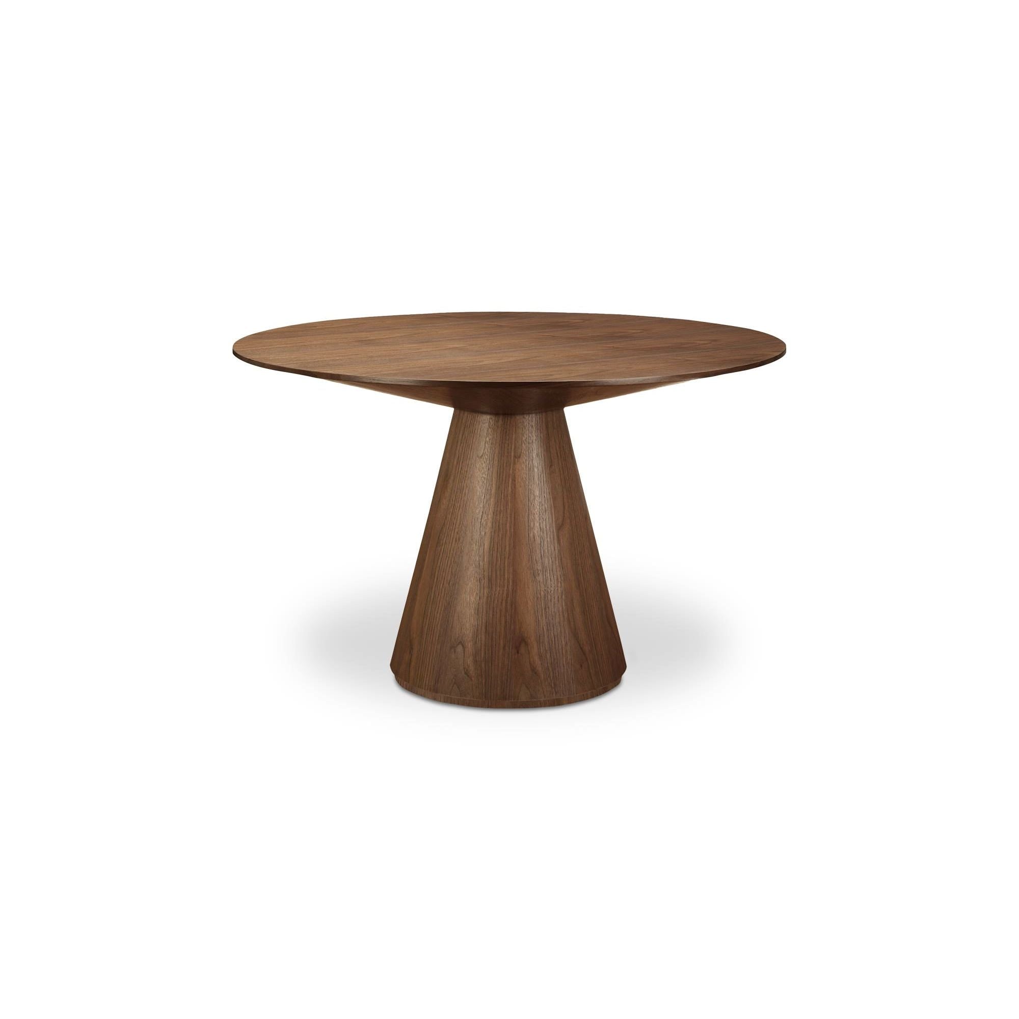 Moe's Home Otago 47In Round Dining Table Walnut - Image 1