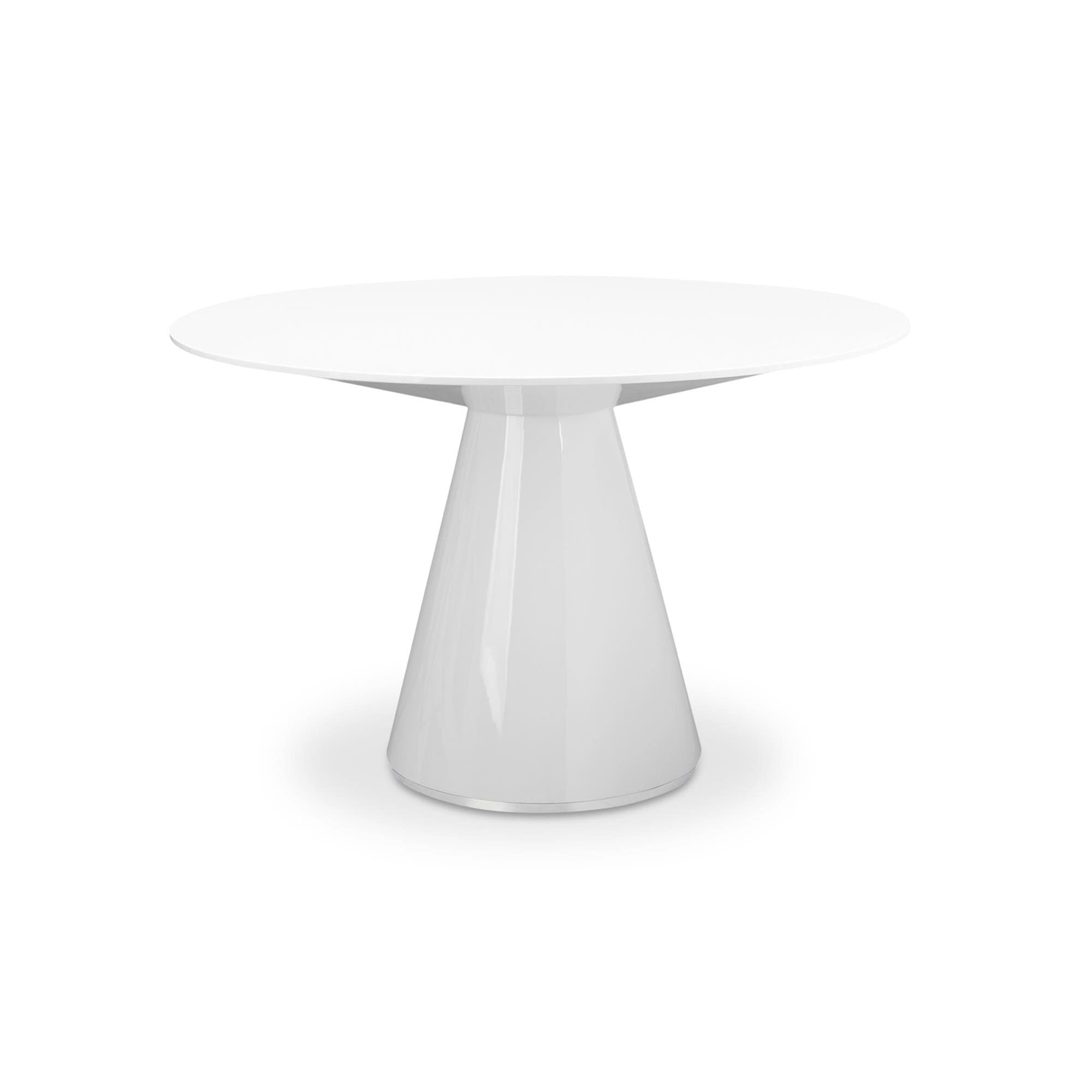 Moe's Home Otago 47In Round  Dining Table White - Image 1
