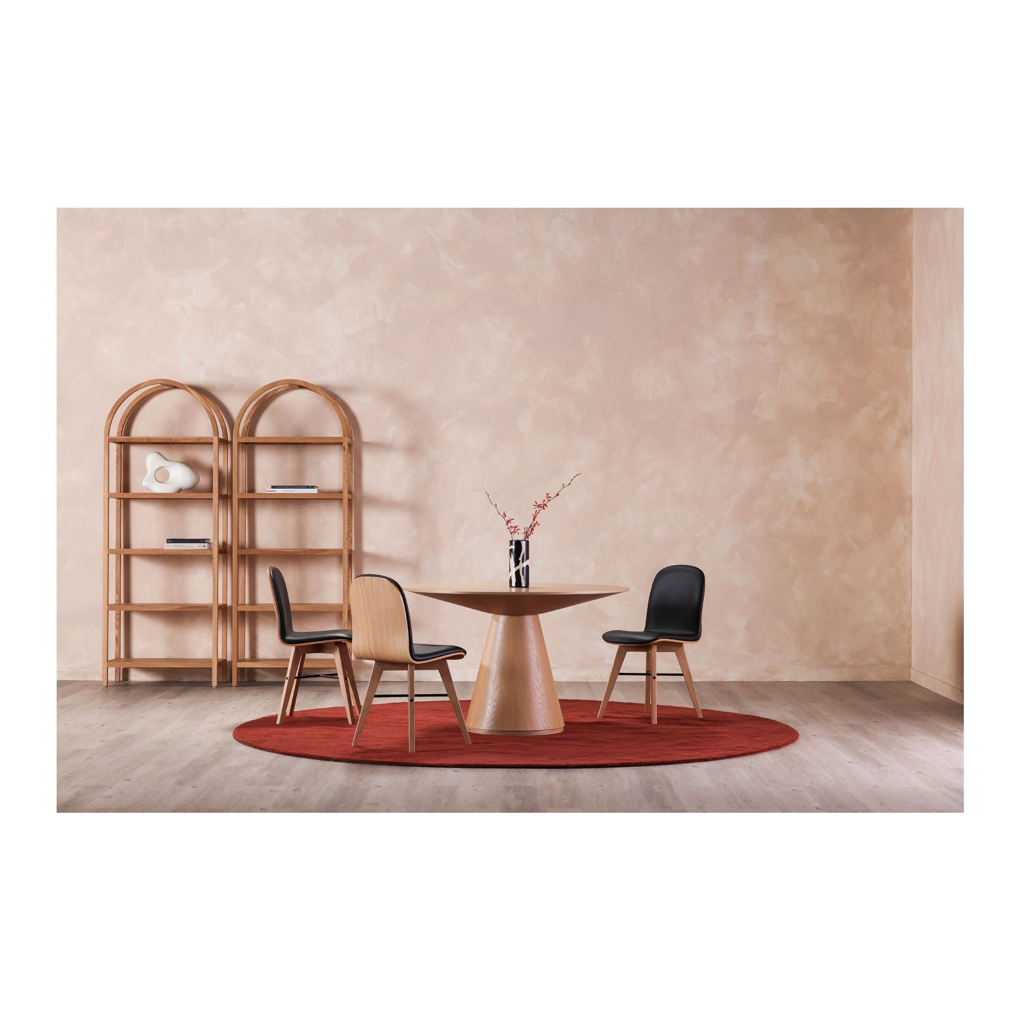 Moe's Home Otago 47In Round Dining Table Oak - Image 2