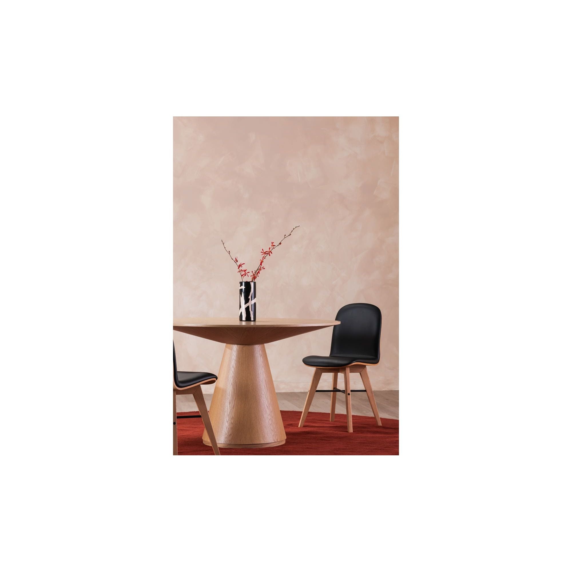 Moe's Home Otago 47In Round Dining Table Oak - Image 3