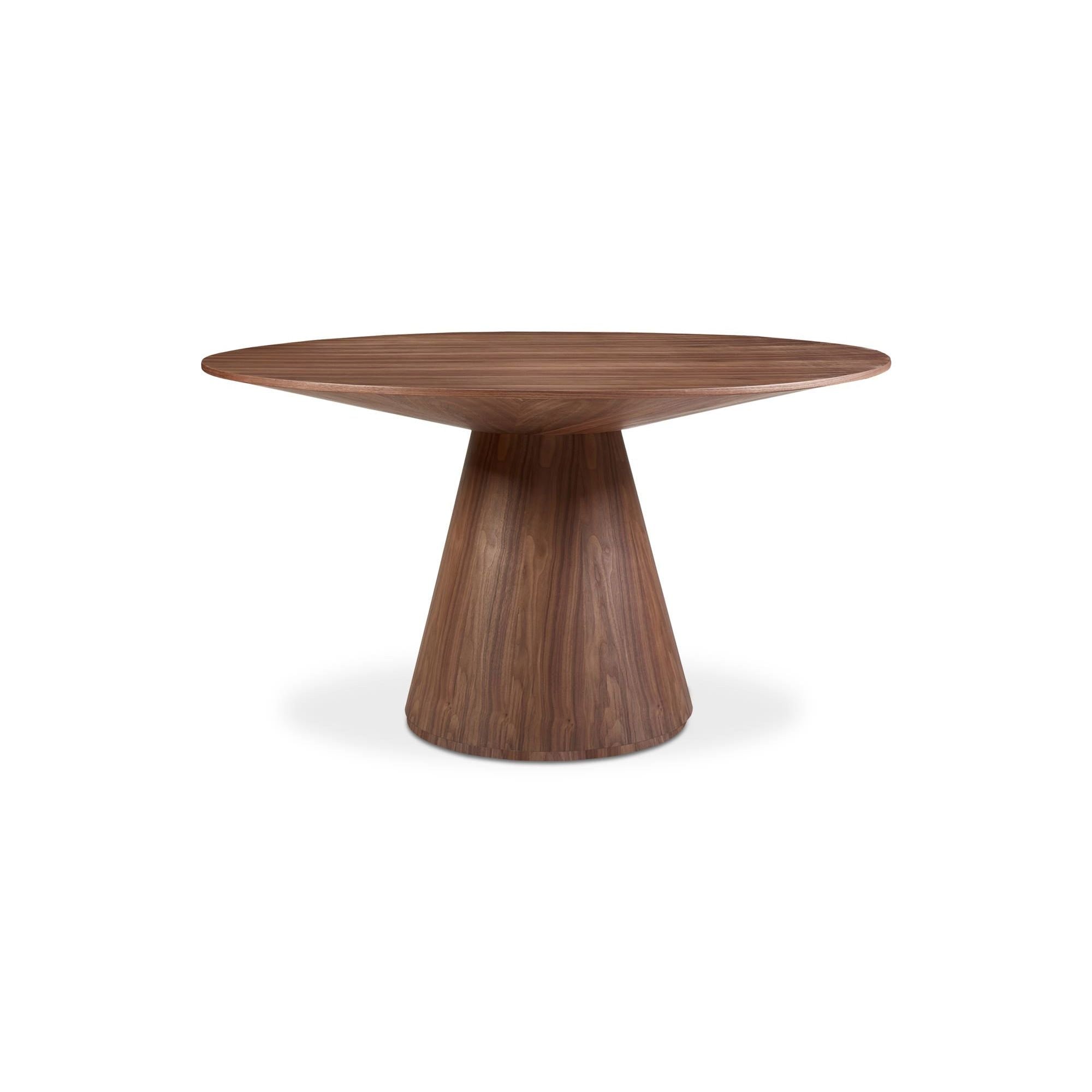 Moe's Home Otago Round 54In Dining Table Walnut Brown - Image 1