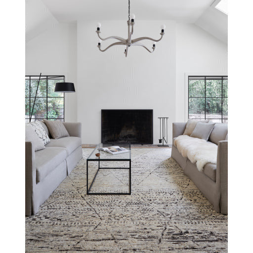 Surya Aryaa Modern Glass Top With Black Metal Base Rectangular Coffee Table YAA-003 - Image 2