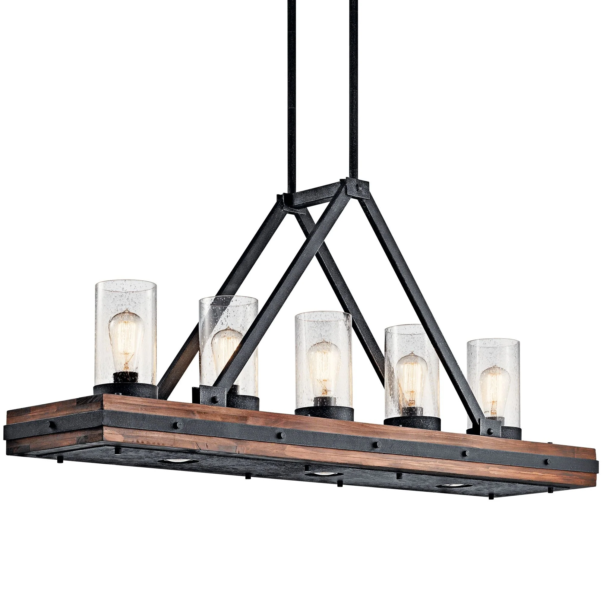 Colerne 46 1/2" Wide Black Kitchen Island Light Chandelier - Image 3
