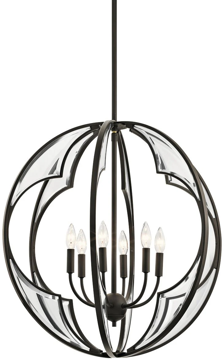 Montavello 26" Wide Olde Bronze 6-Light Chandelier - Image 2