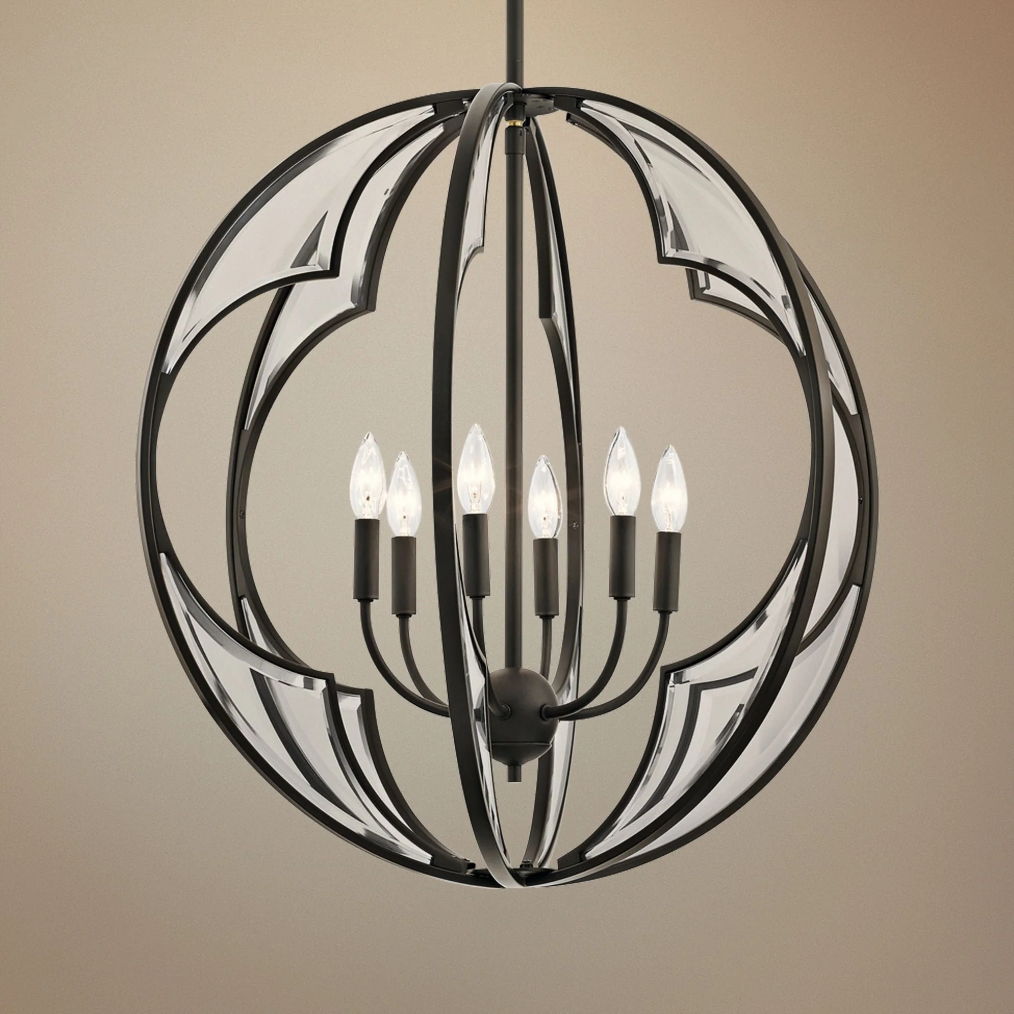 Montavello 26" Wide Olde Bronze 6-Light Chandelier - Image 1