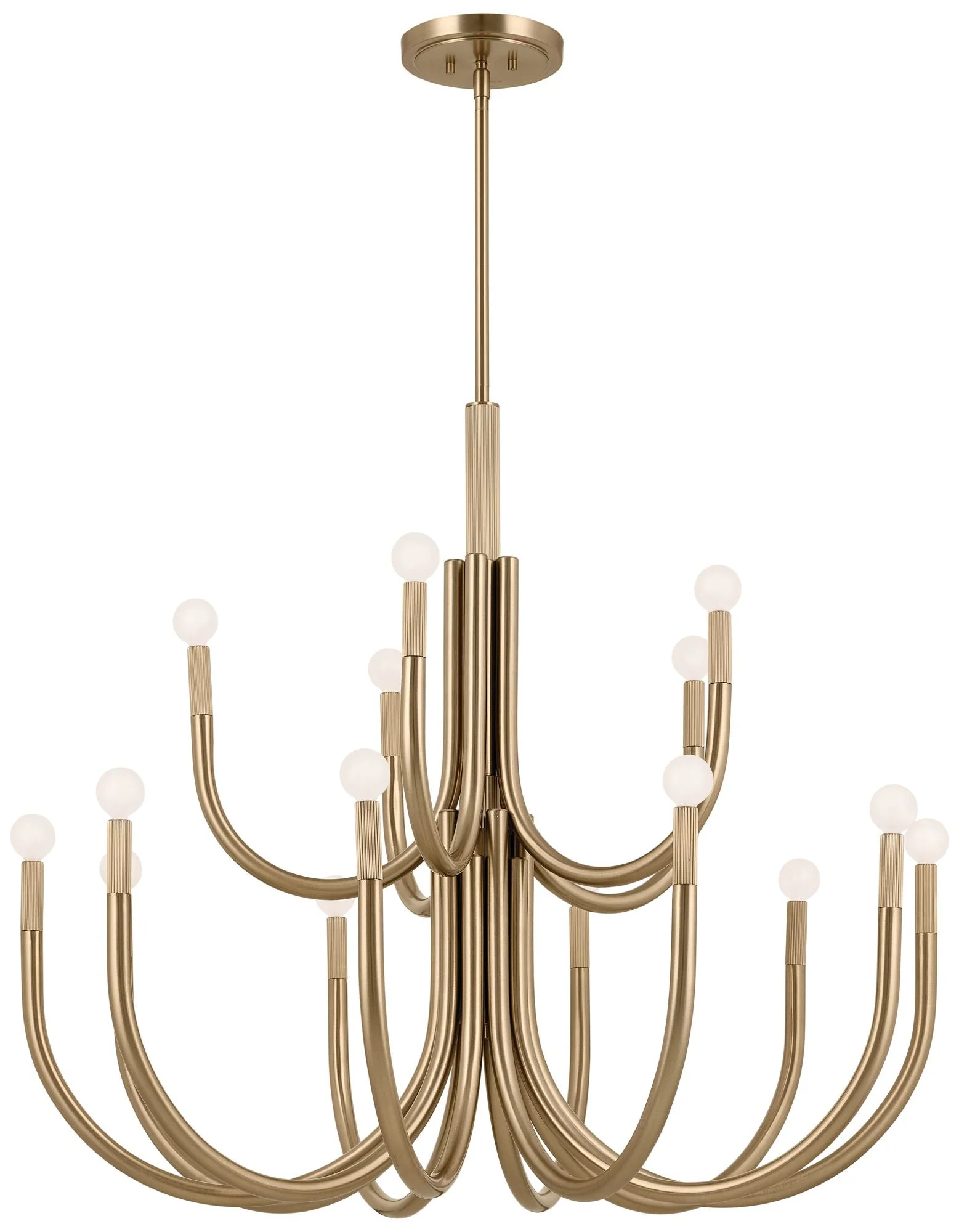 Odensa 40.25 Inch 15 Light Chandelier in Champagne Bronze - Image 1